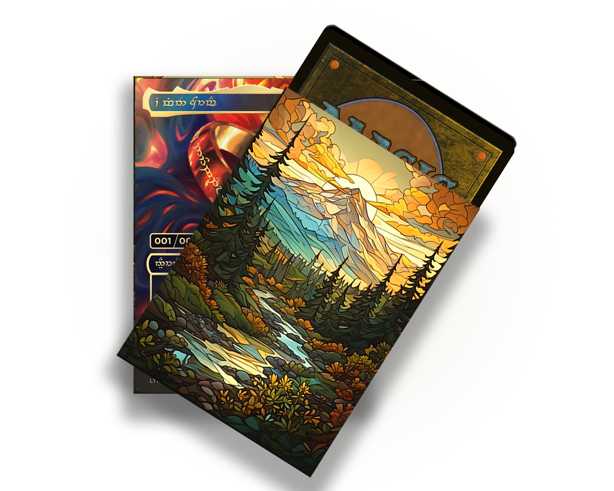 Stained Glass Land Card Sleeves