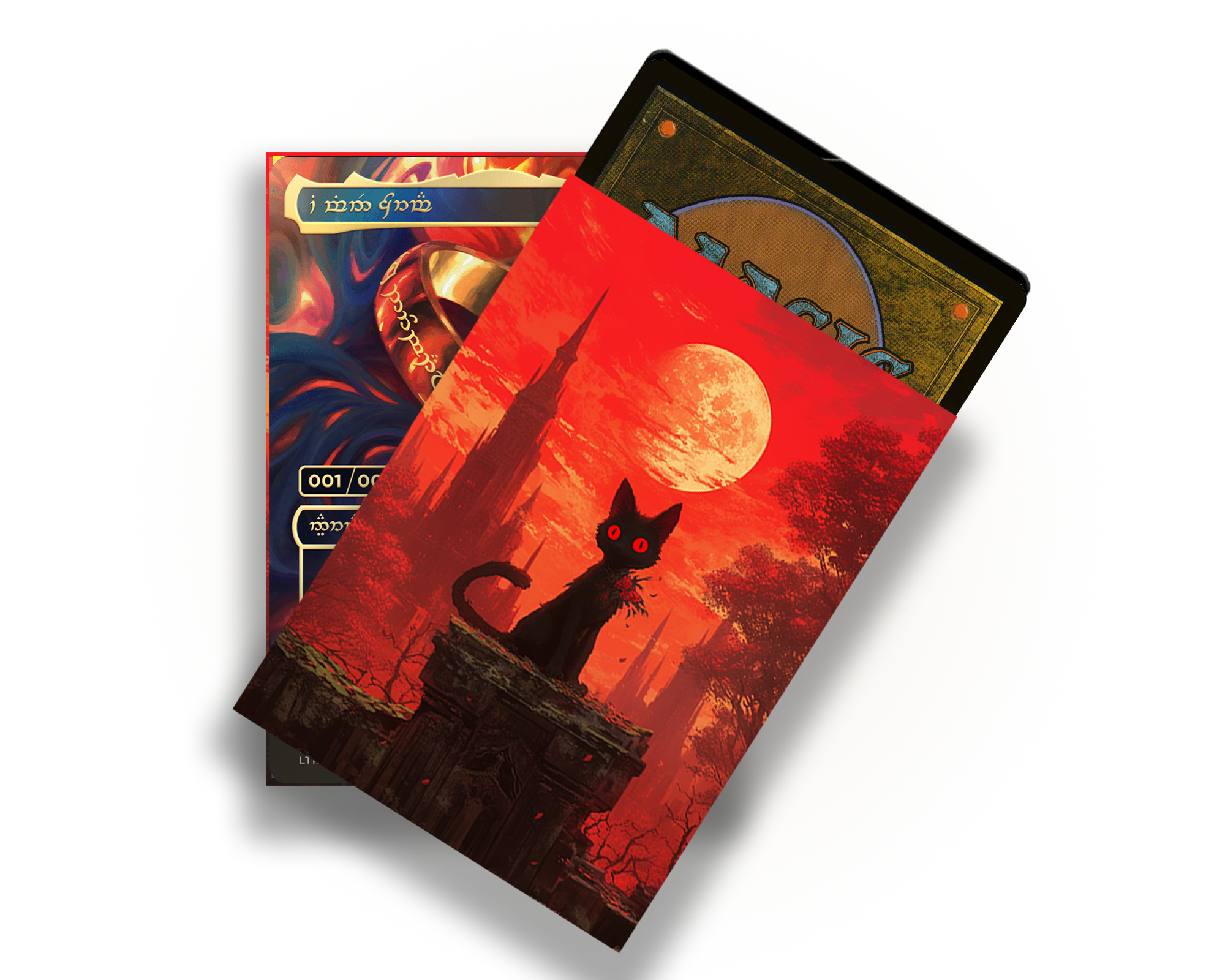 The Black Cat In The Bloody Night Card Sleeves