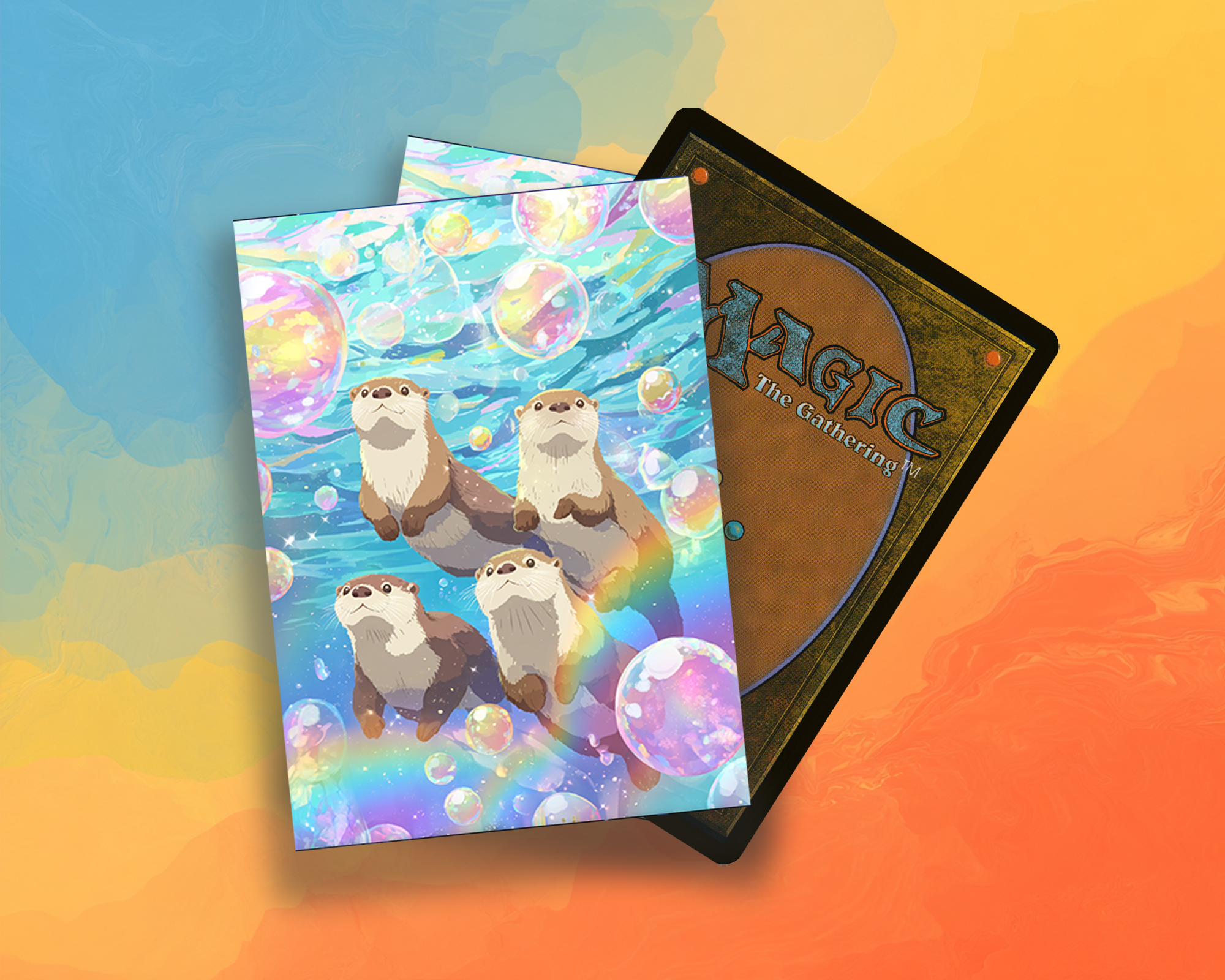 cute otters Card Sleeves