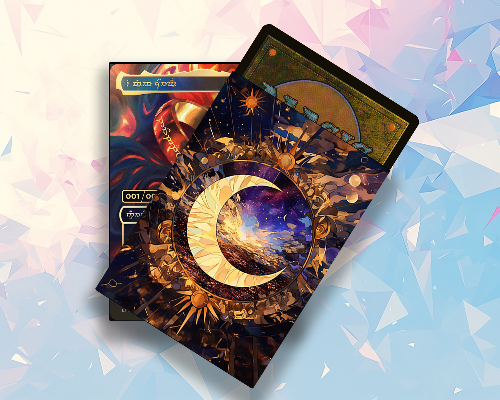 Mystic Moon & Stars Card Sleeves
