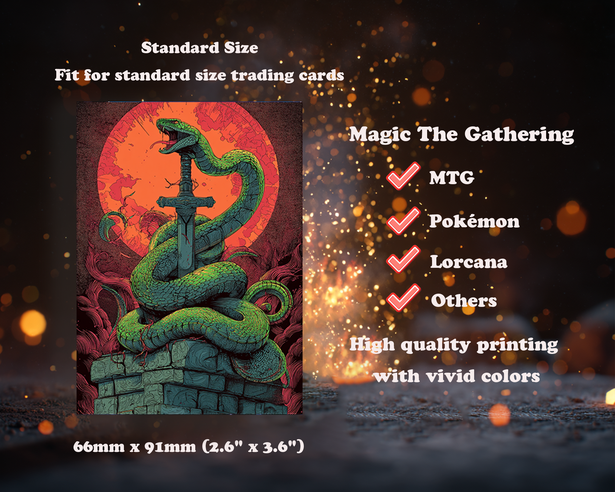 Serpent - Swathed Sword Card Sleeves