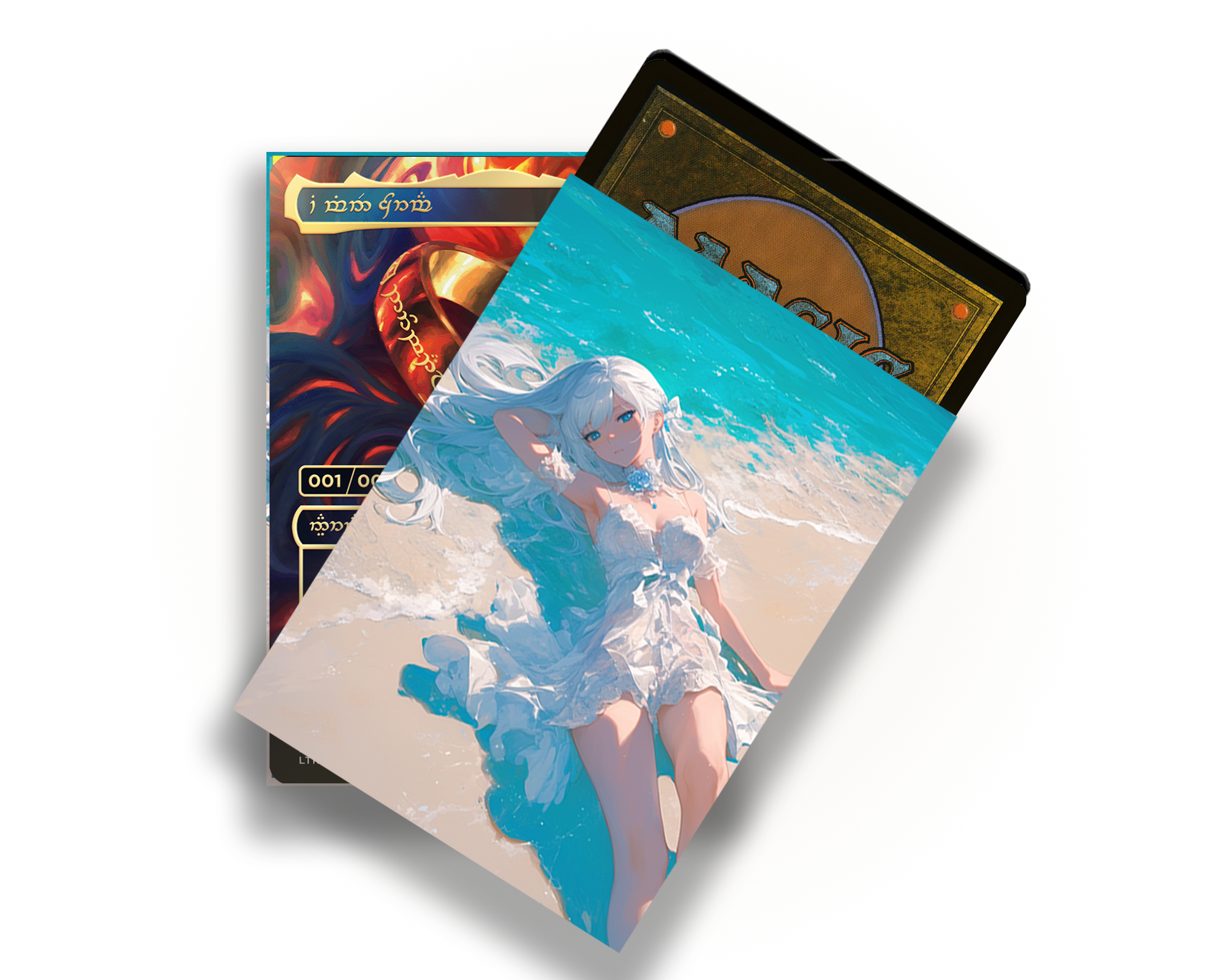 Anime Girl On the Beach Card Sleeves