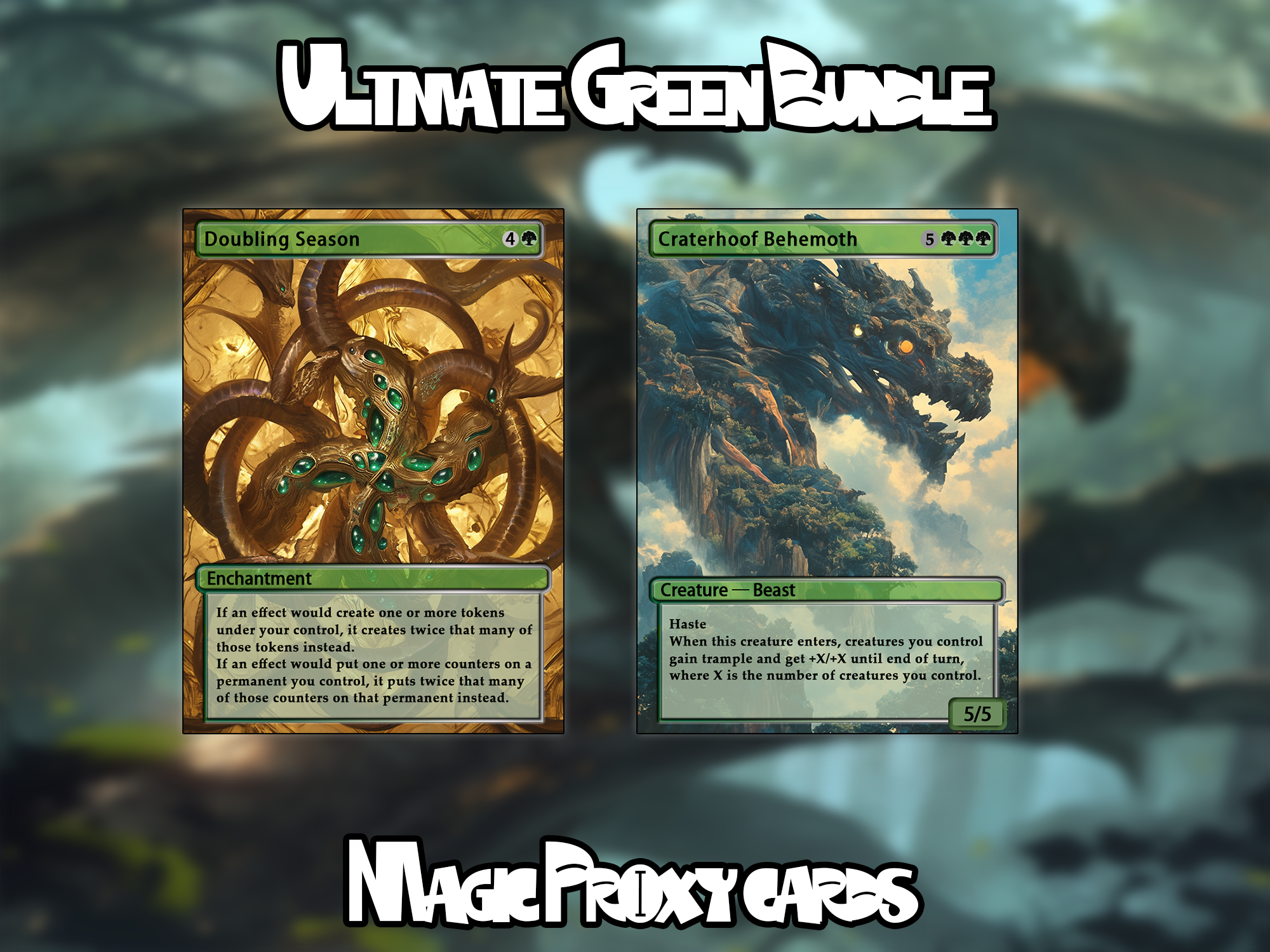 10 proxy cards for EDH. Enhance your MTG Commander Deck
