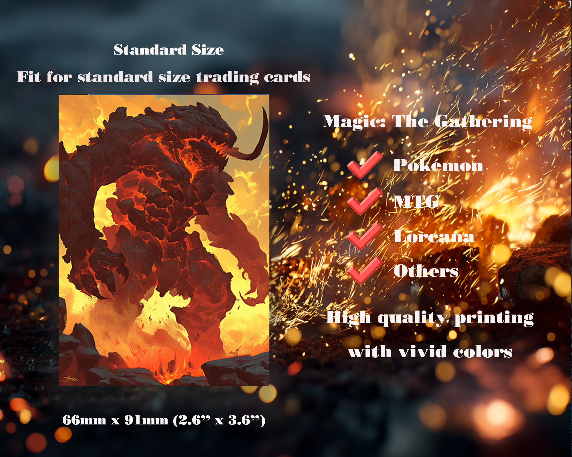 The Burning Colossus Card Sleeves