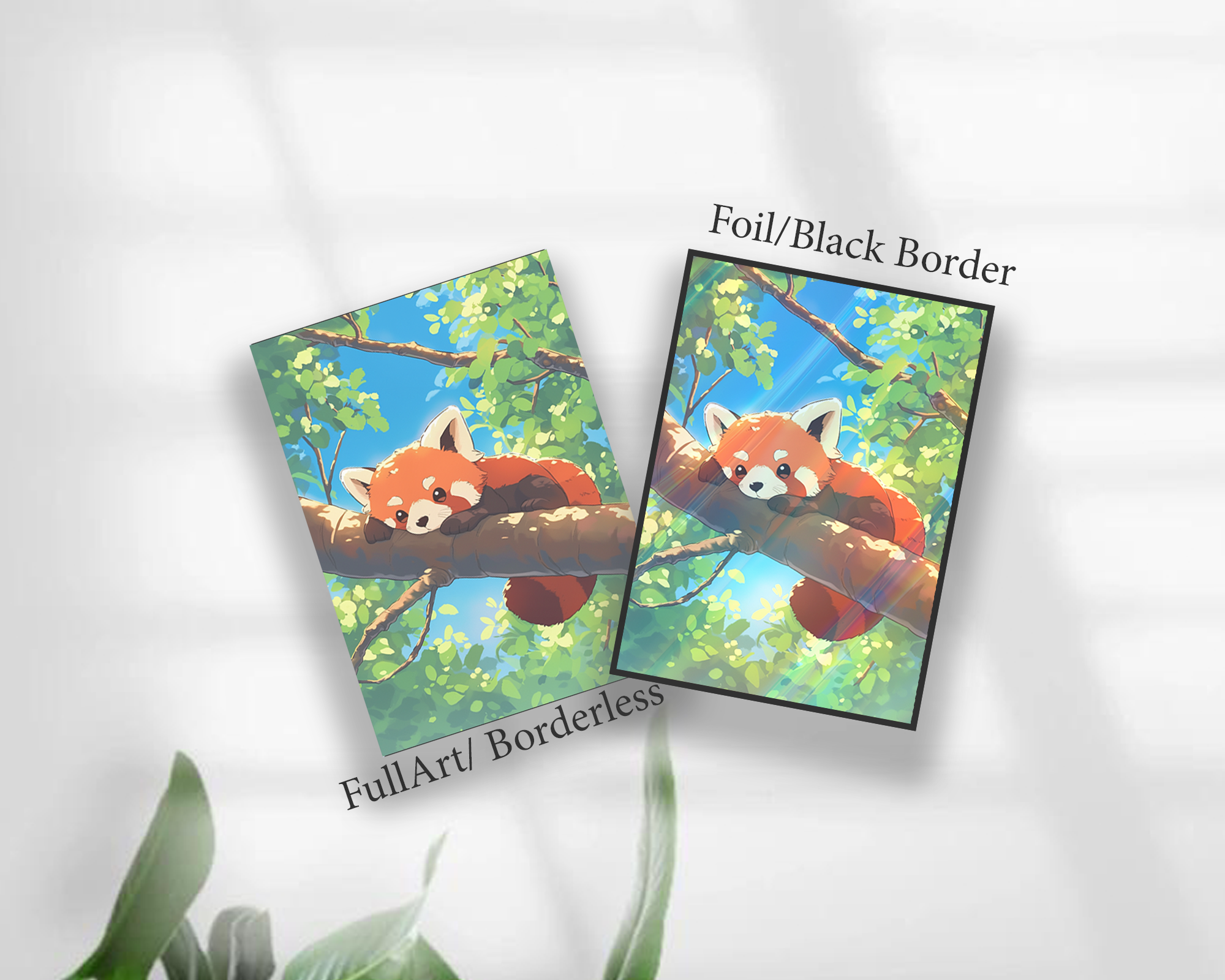 Kawaii Red Panda Card Sleeves