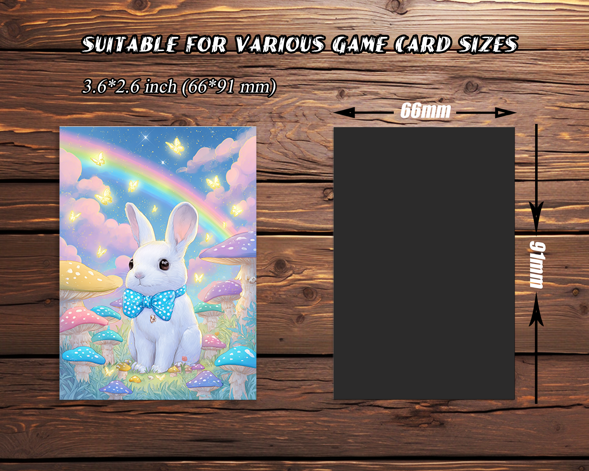 Rainbow Bunny Fantasy Card Sleeves Rainbow Bunny Fantasy Card Sleeves
