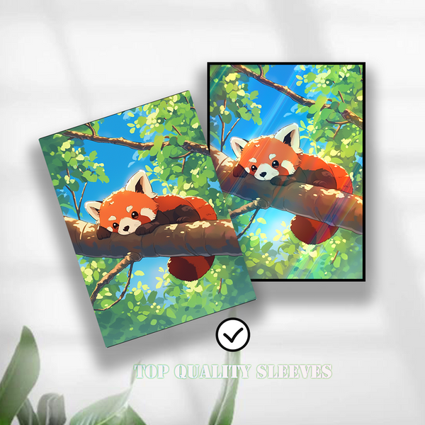 panda card sleeves Kawaii Red Panda Card Sleeves