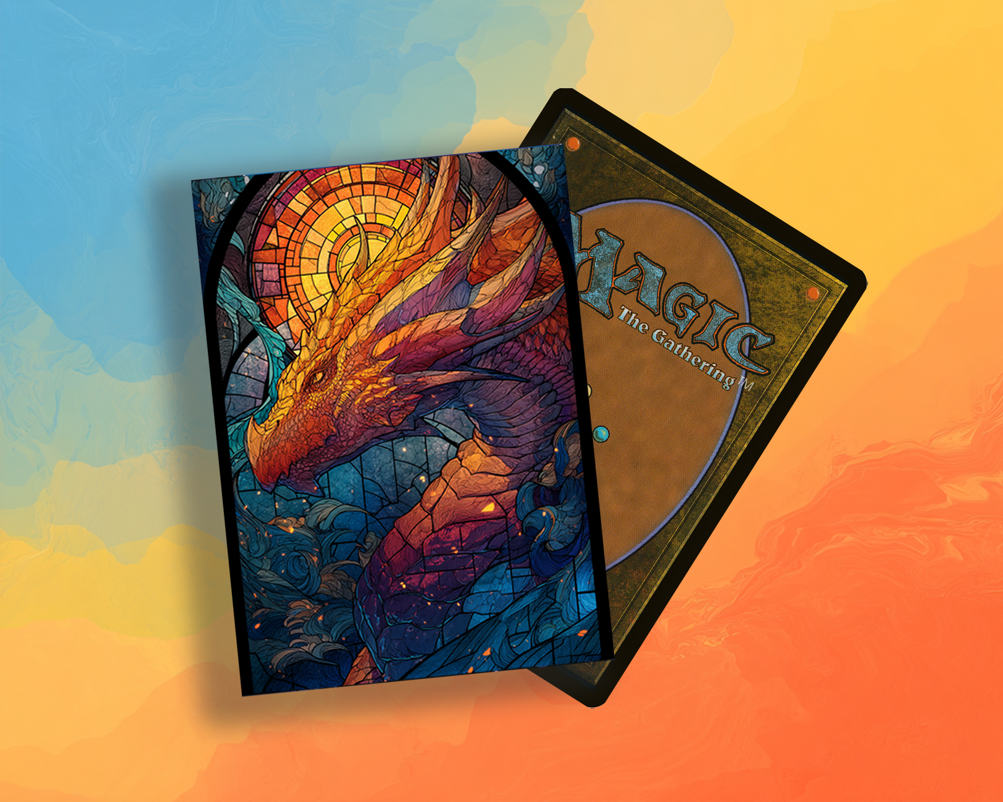 glass  Dragon Card Sleeves
