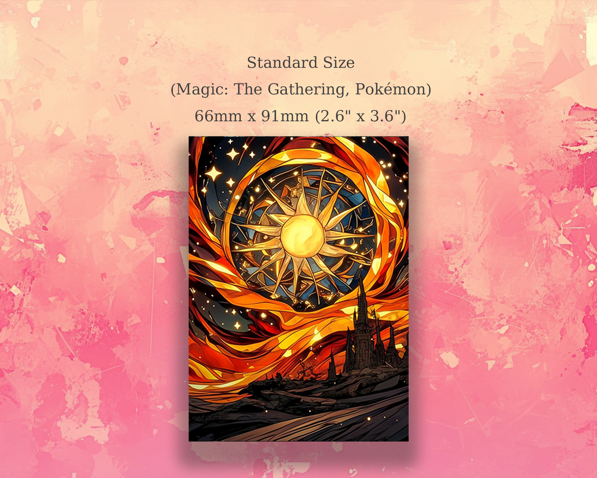 Stained Glass Sun  card Sleeves