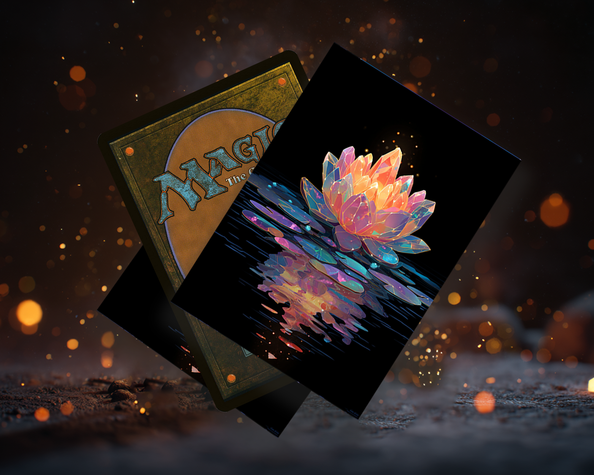 Enchanted Crystal Lotus Card Sleeves