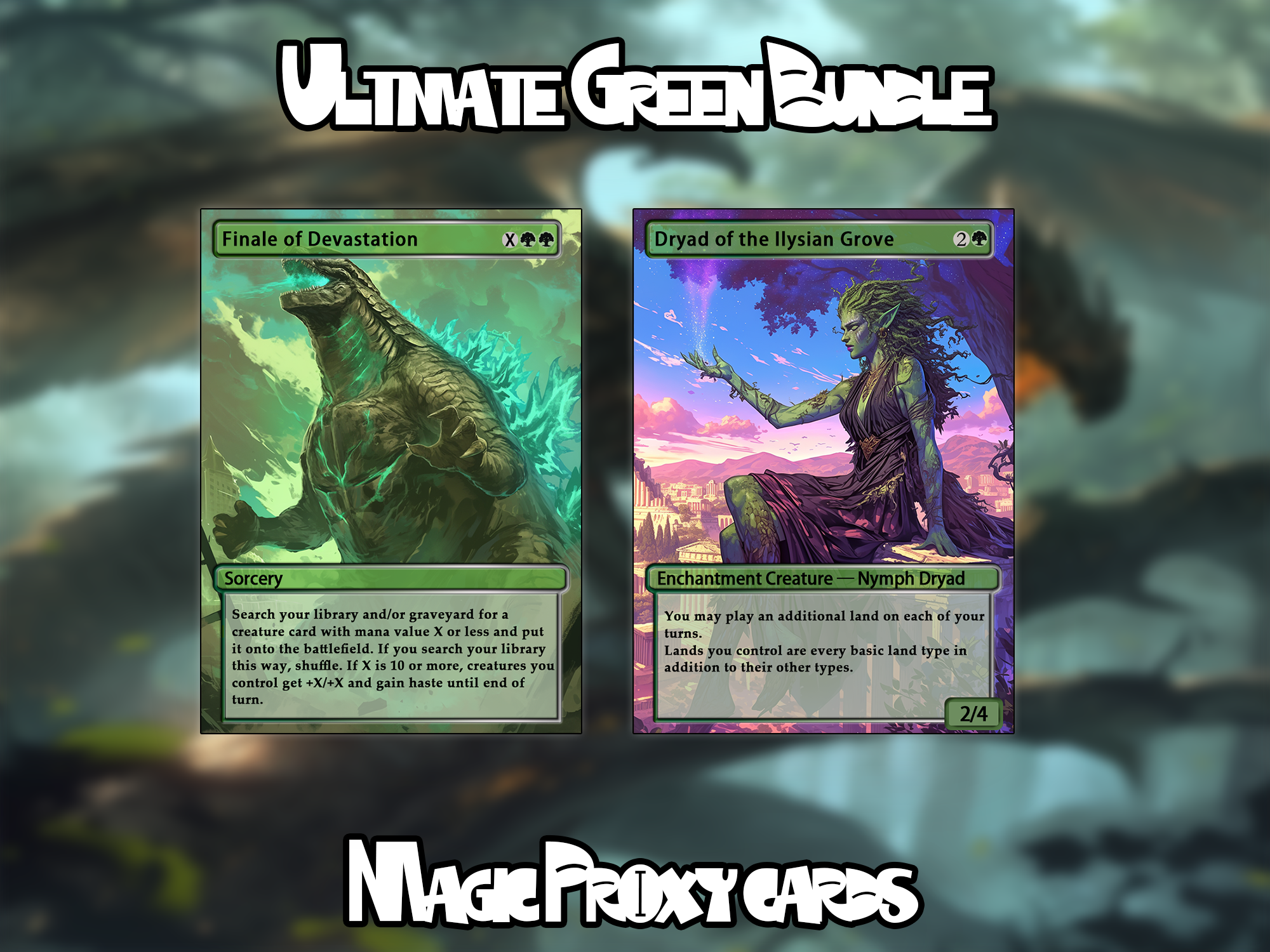 10 proxy cards for EDH. Enhance your MTG Commander Deck