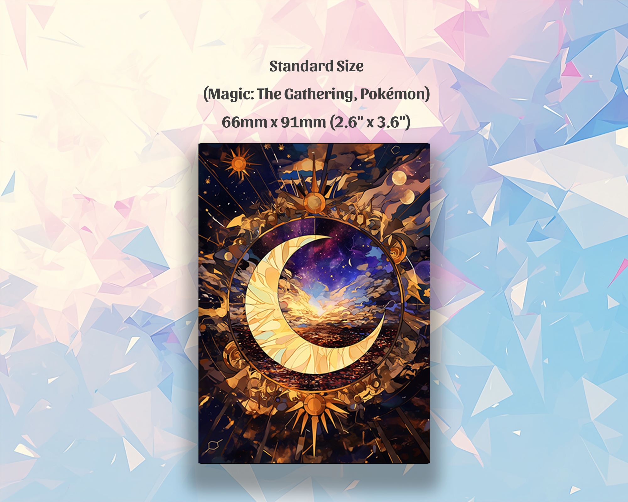 Mystic Moon & Stars Card Sleeves