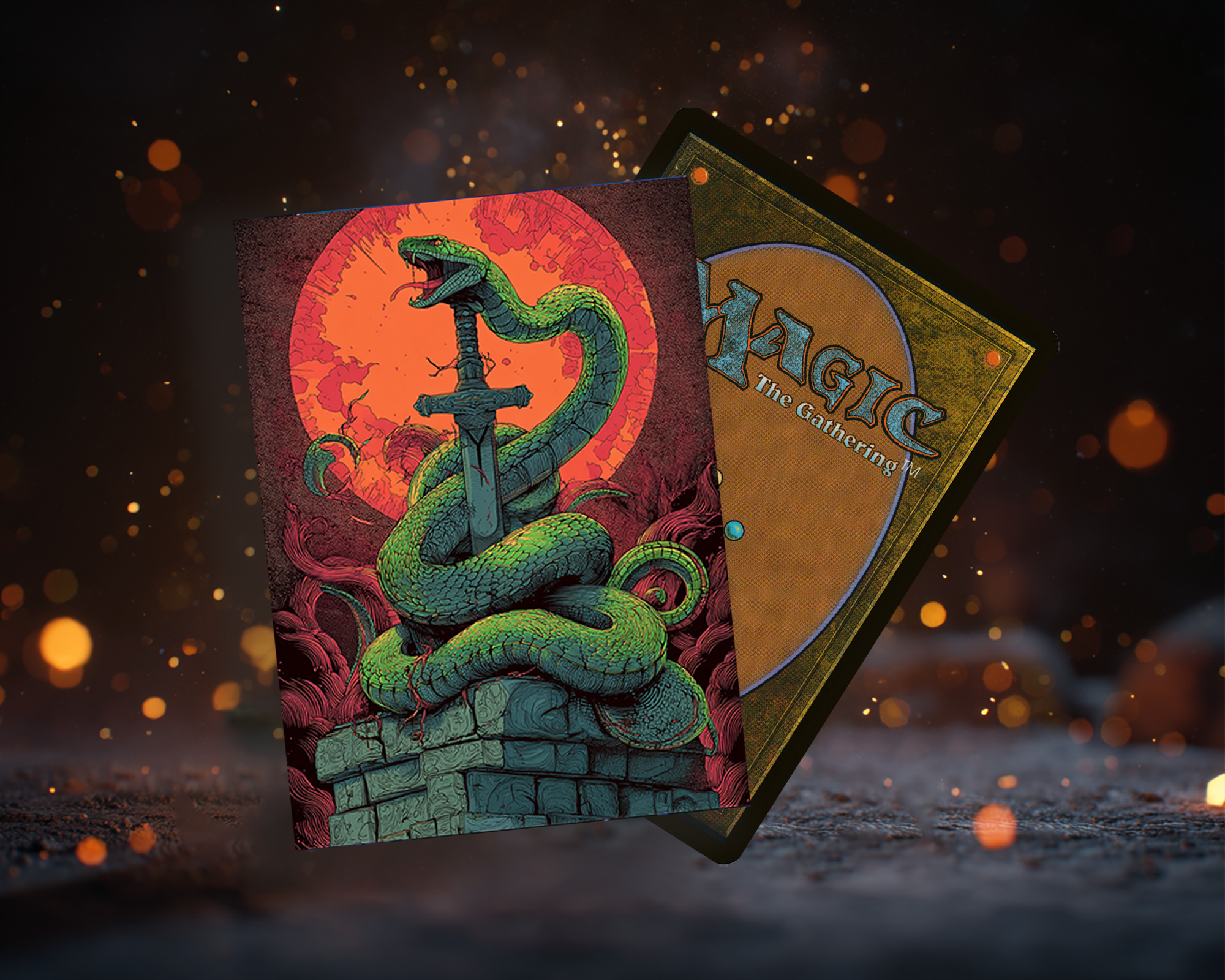 Serpent - Swathed Sword Card Sleeves