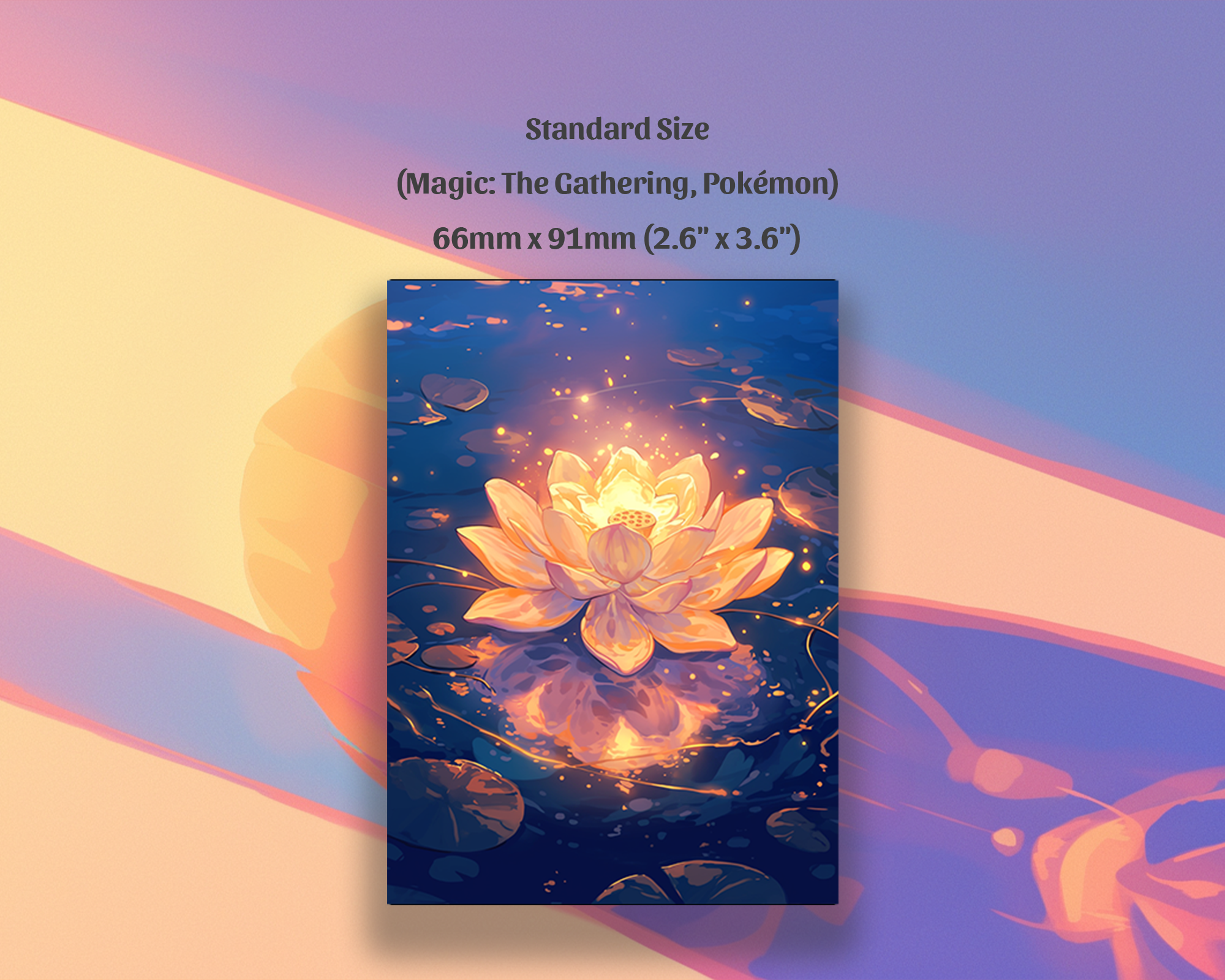 Gilded Lotus Card Sleeves