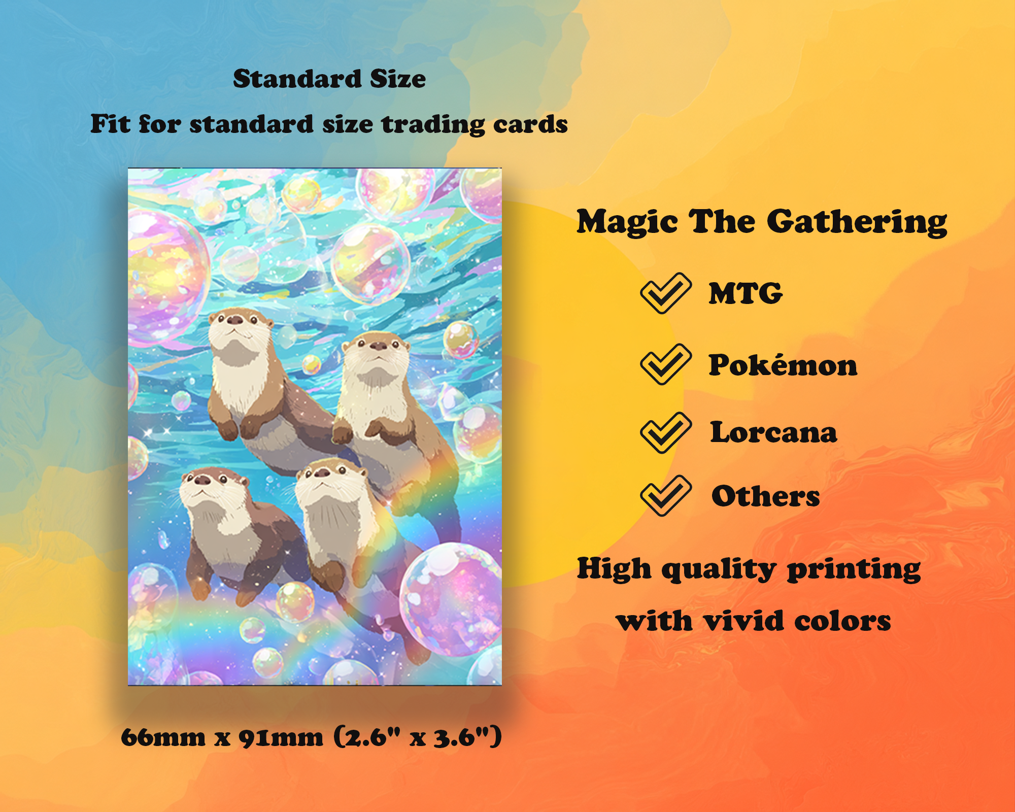 cute otters Card Sleeves