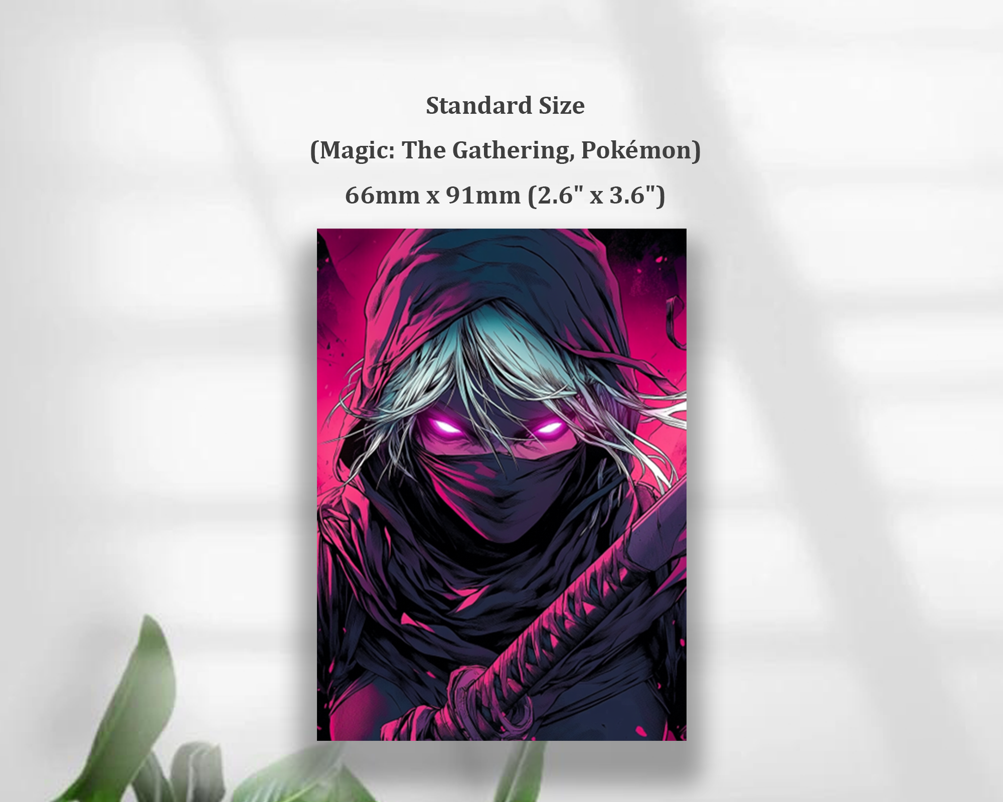 Mysterious Female Ninja  Card Sleeves