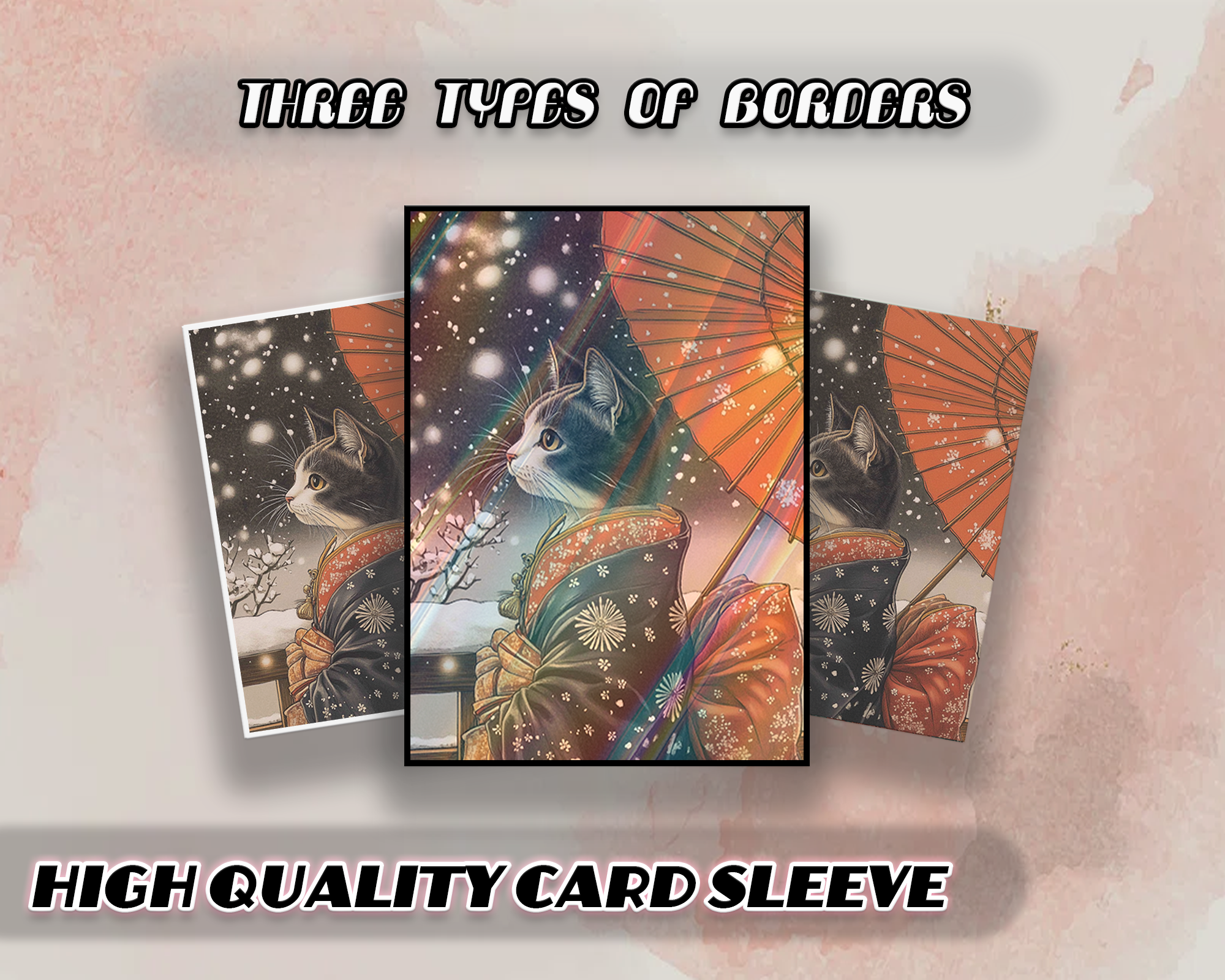 Japanese Style Feline Art Card Sleeves