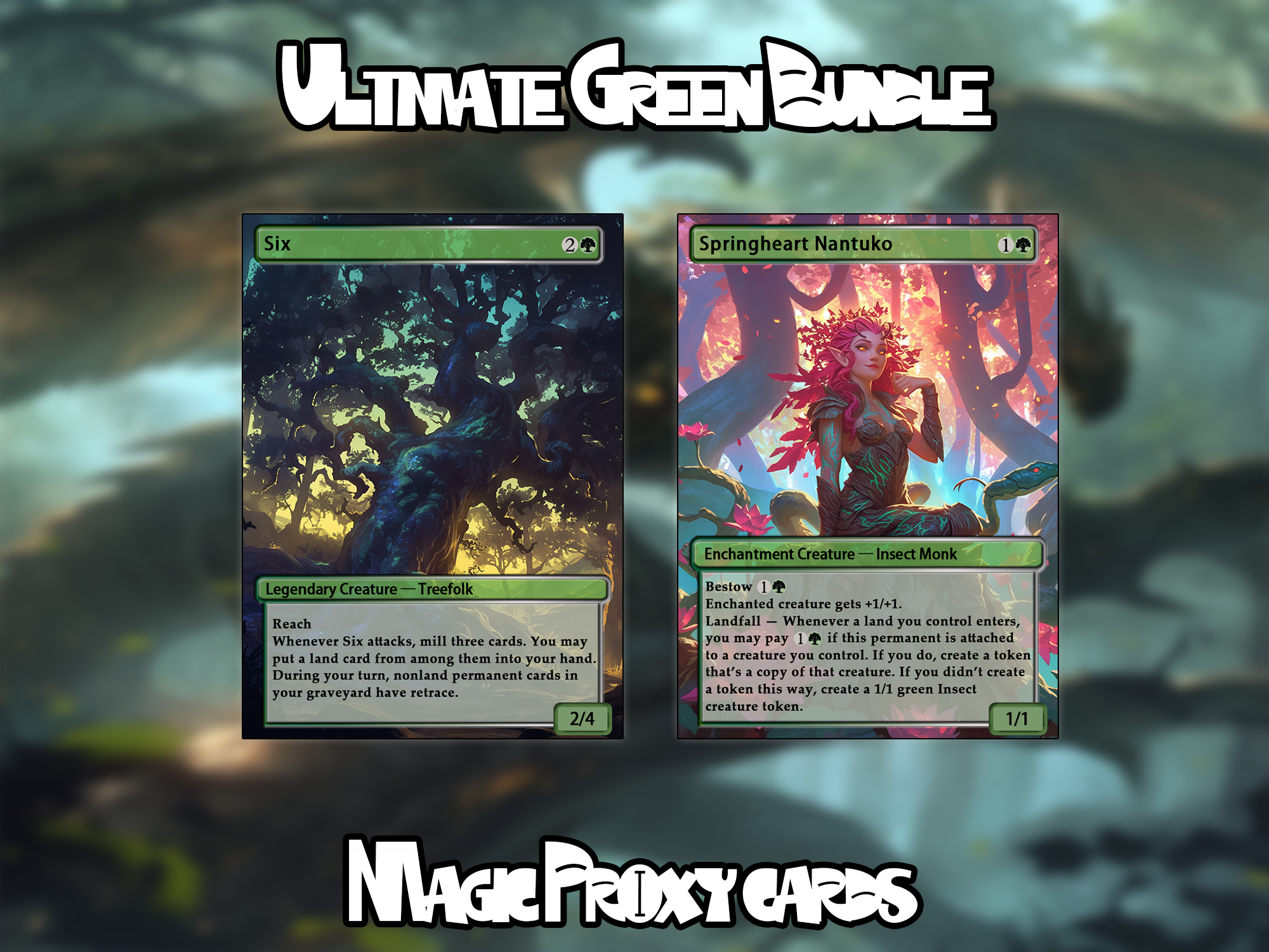 Set of 10 cards! - Full-art Custom Magic proxies - Great cards for all your decks!