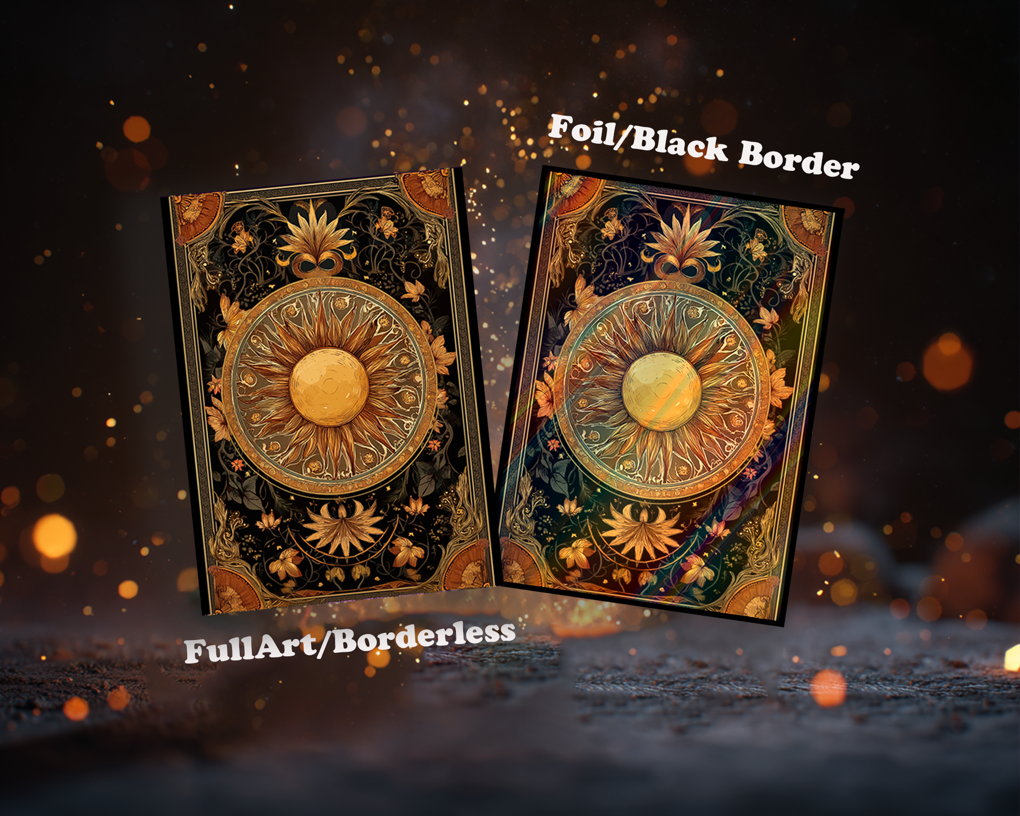 Art Nouveau Sun Card Sleeves