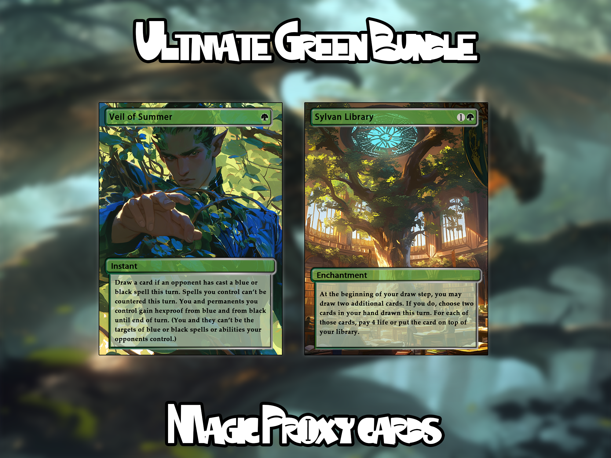 Set of 10 cards! - Full-art Custom Magic proxies - Great cards for all your decks!