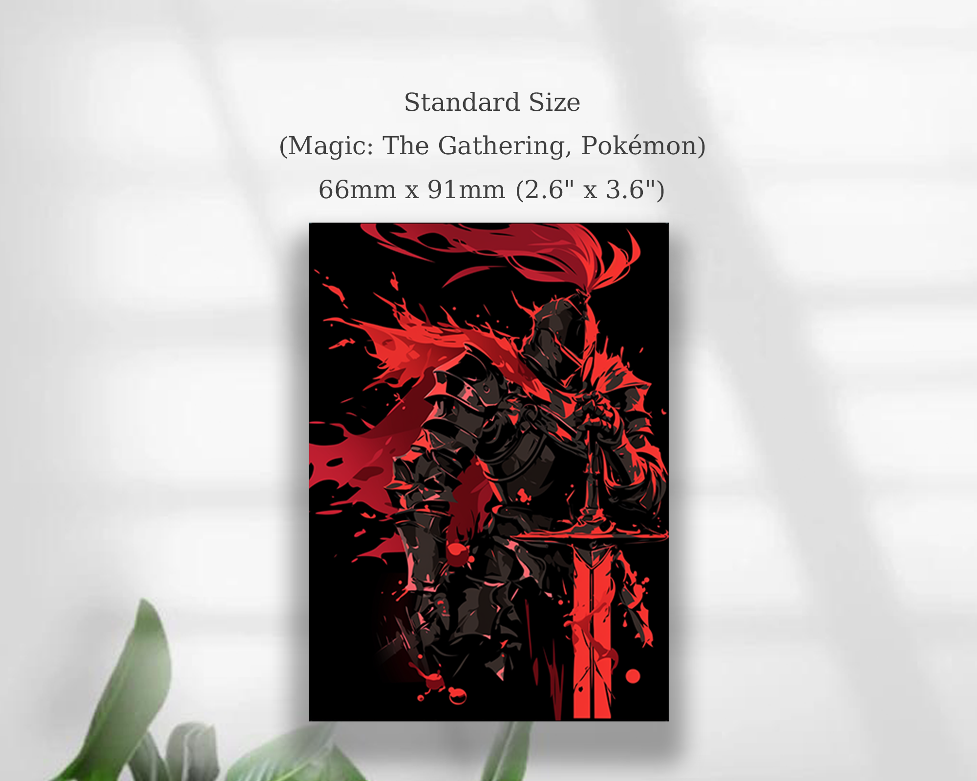 Black And Red Knight card Sleeves