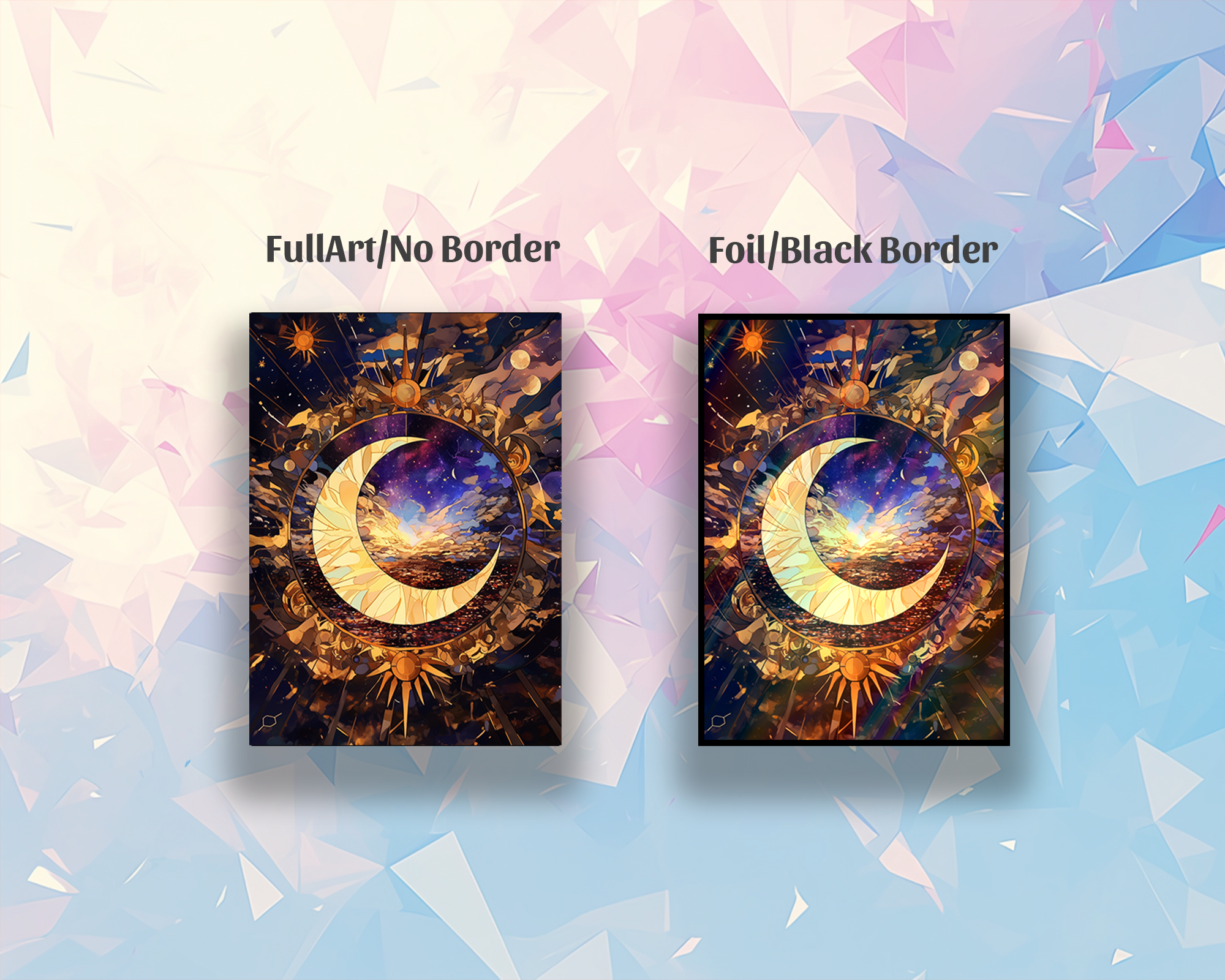 Mystic Moon & Stars Card Sleeves