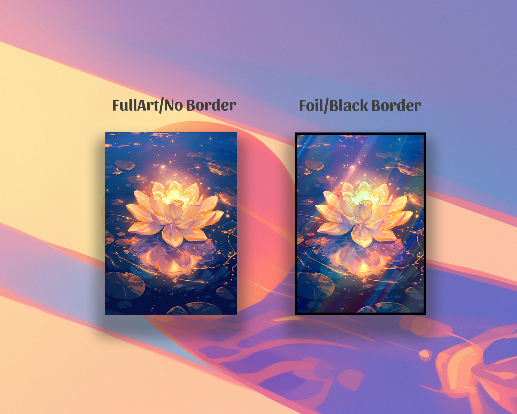 Gilded Lotus Card Sleeves