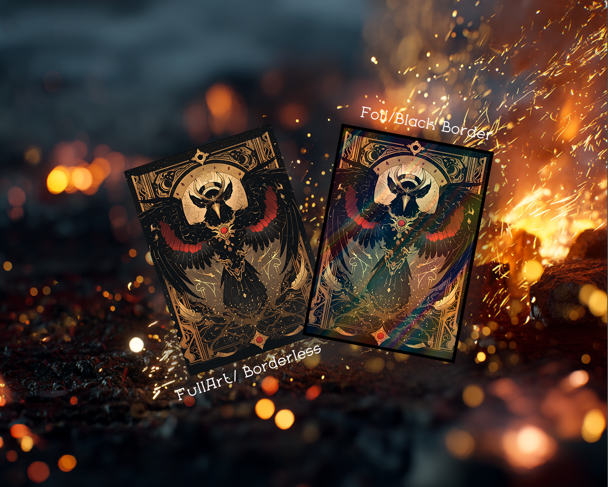 Enigmatic Bird Art Card Sleeves