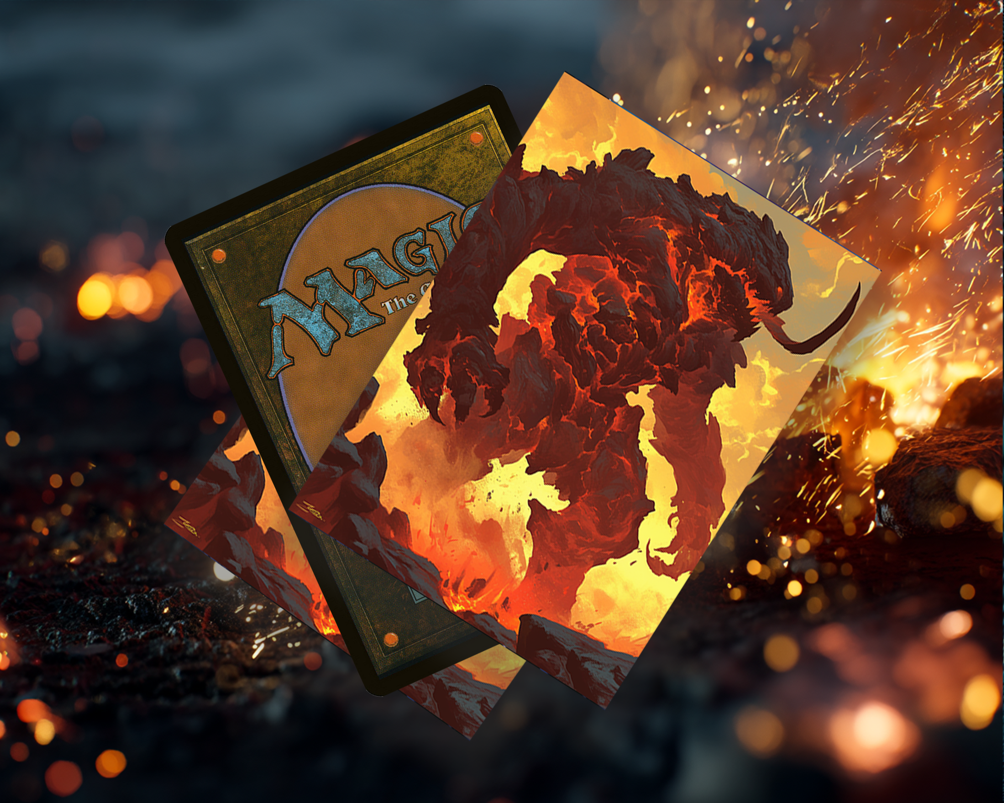 The Burning Colossus Card Sleeves
