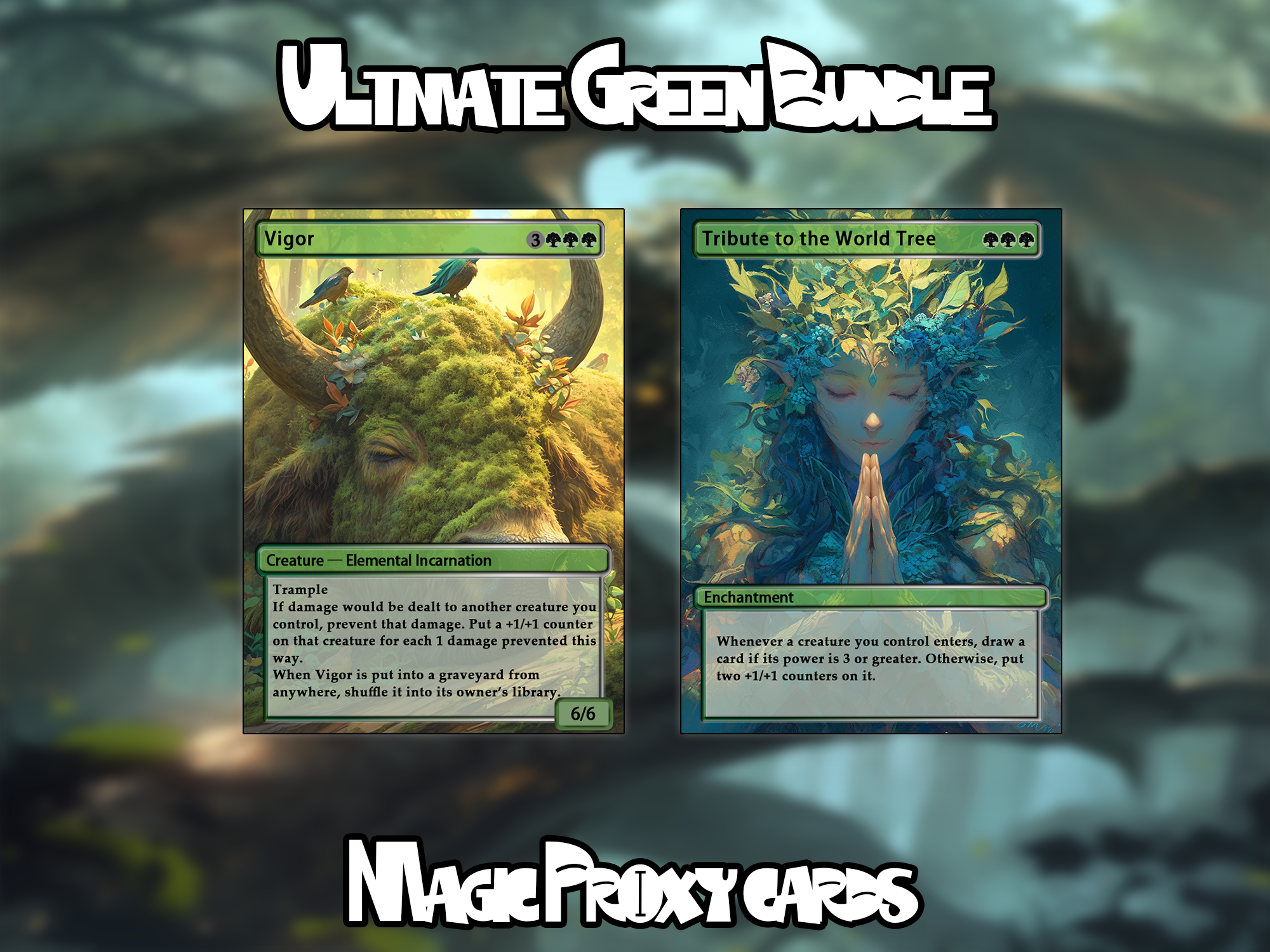 Set of 10 cards! - Full-art Custom Magic proxies - Great cards for all your decks!