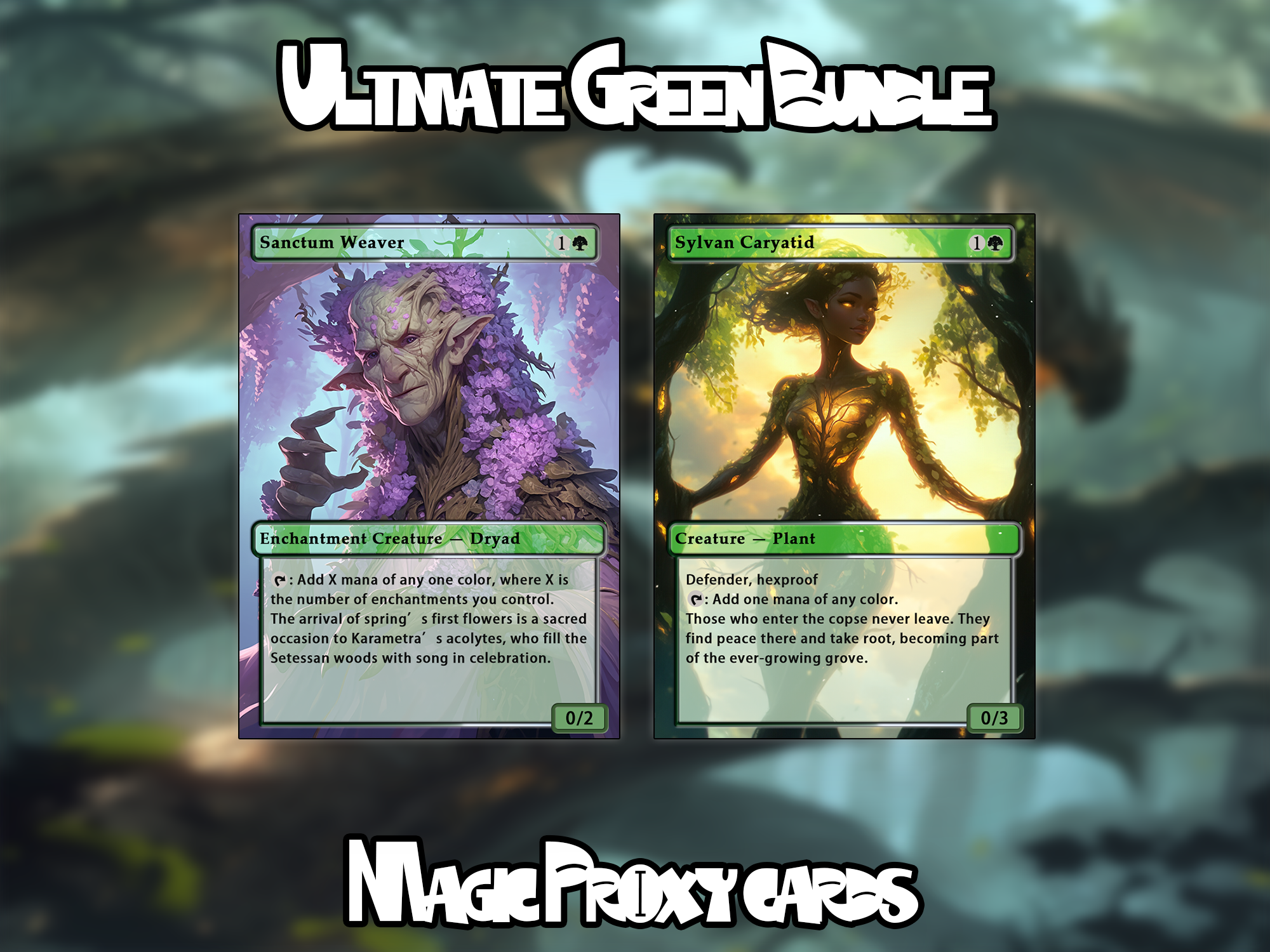 Set of 10 cards! - Full-art Custom Magic proxies - Great cards for all your decks!