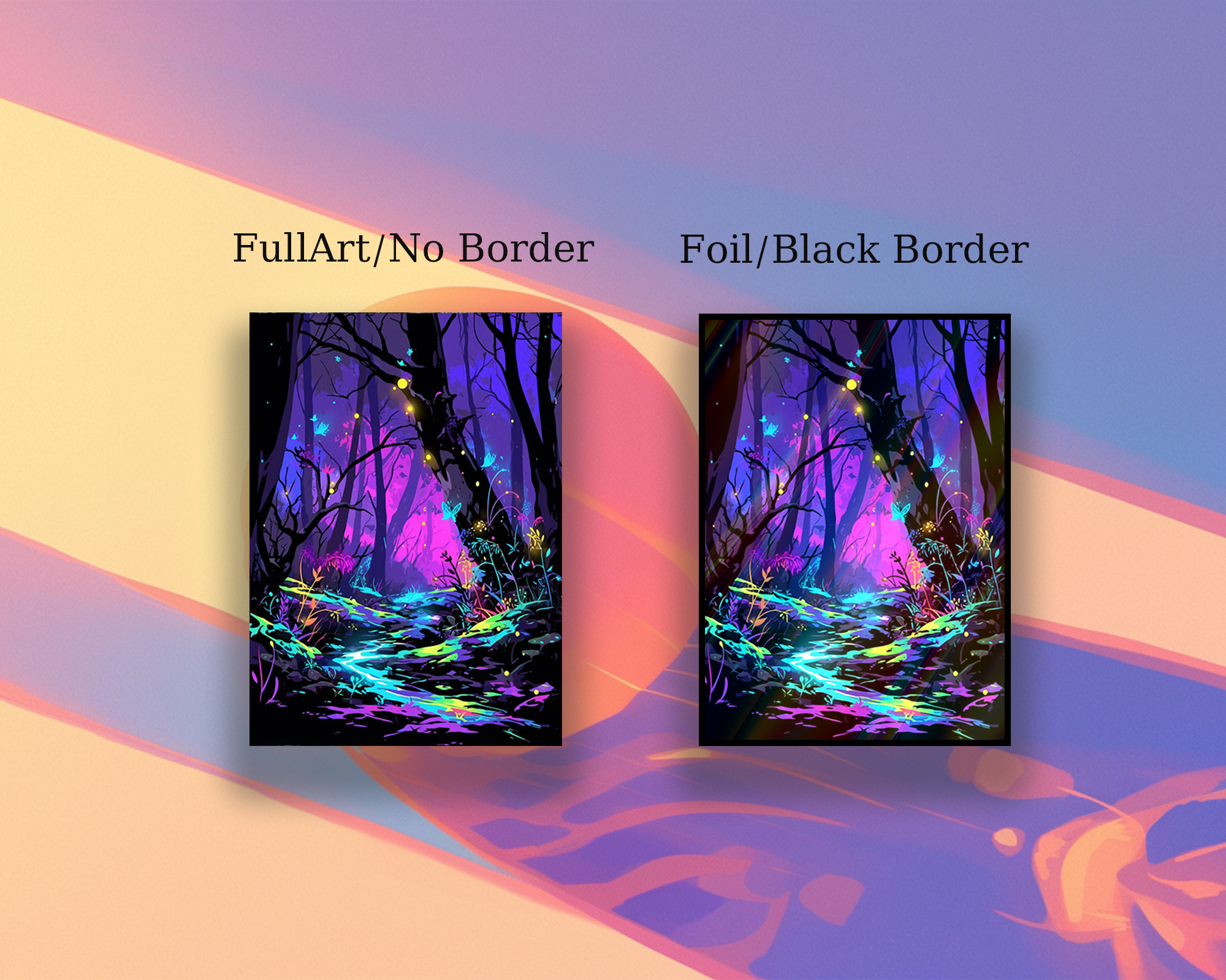 Neon Forest  card Sleeves