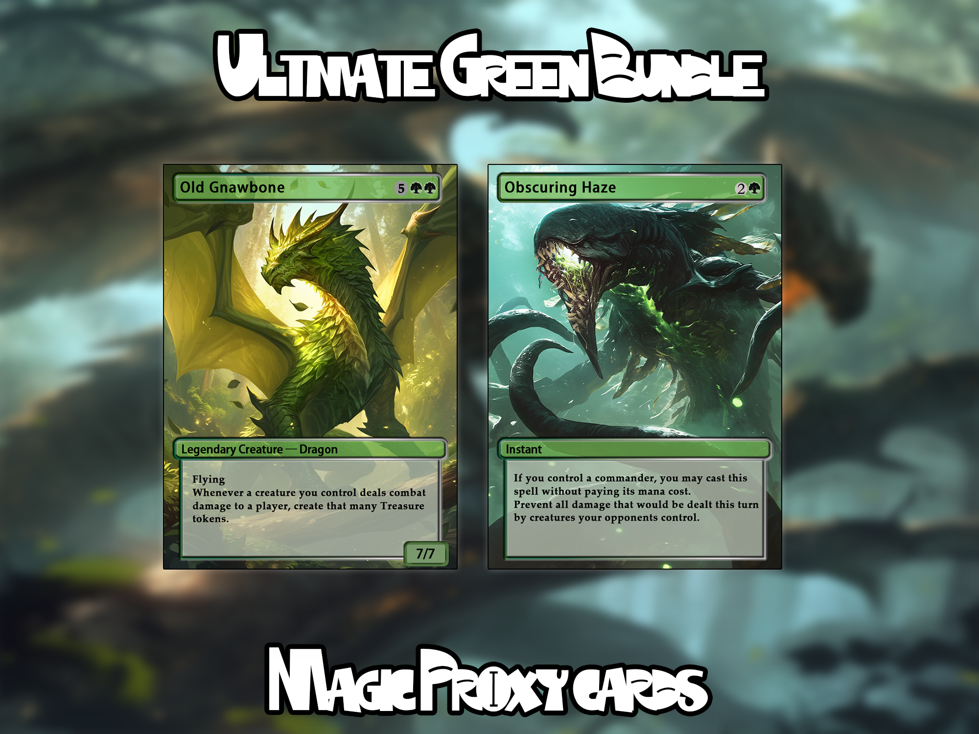 Set of 10 cards! - Full-art Custom Magic proxies - Great cards for all your decks!