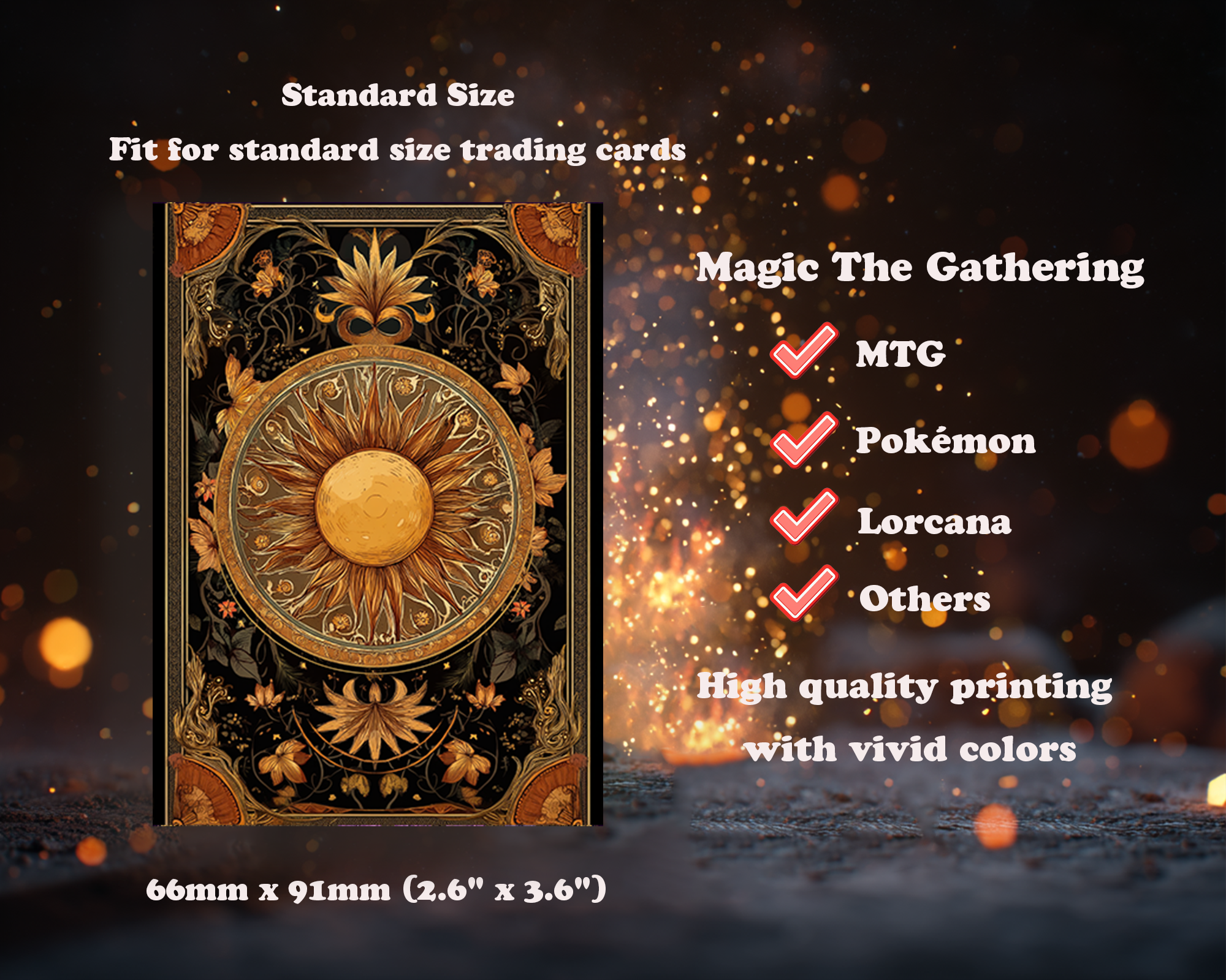 Art Nouveau Sun Card Sleeves