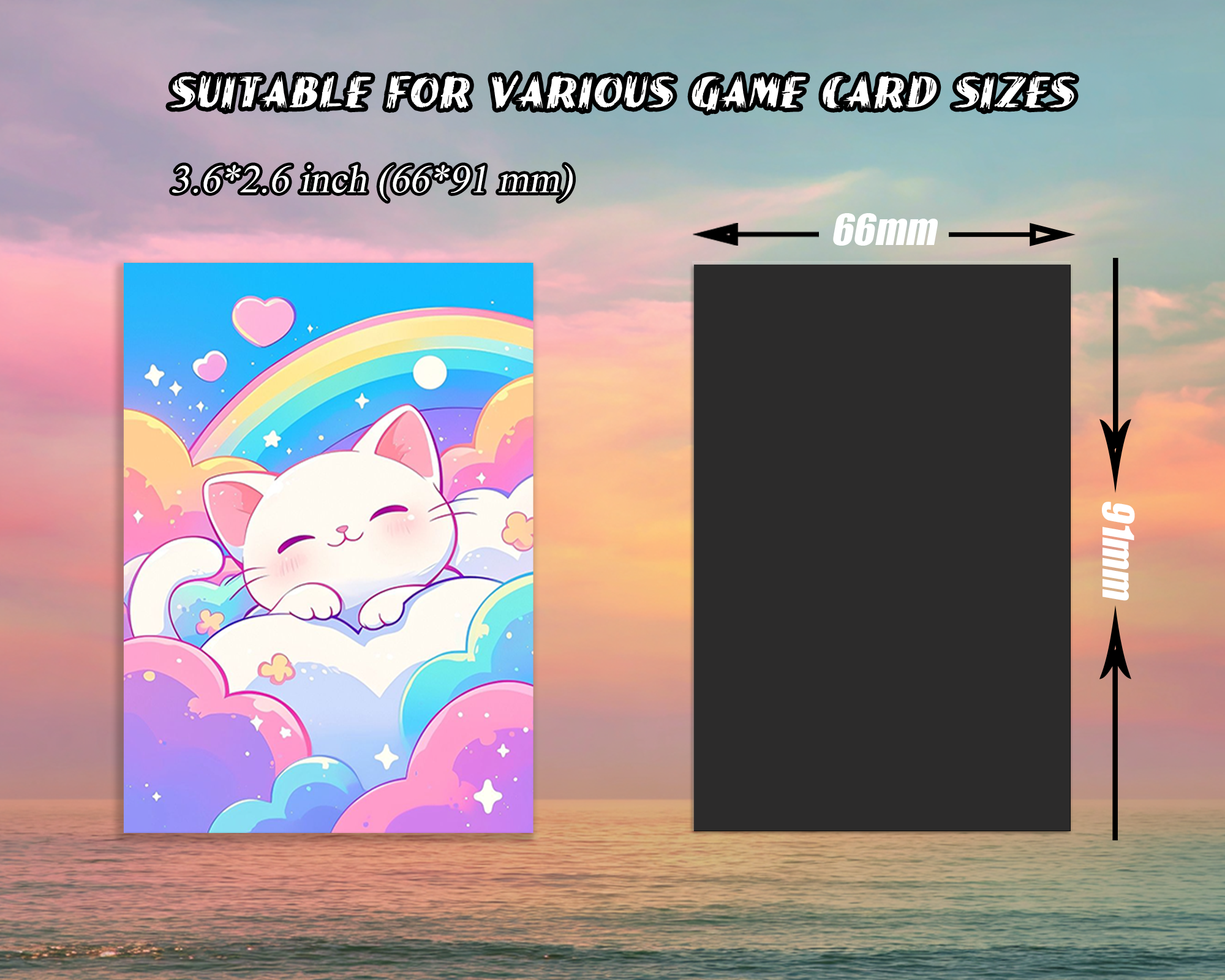 Rainbow Kitten Card Sleeves