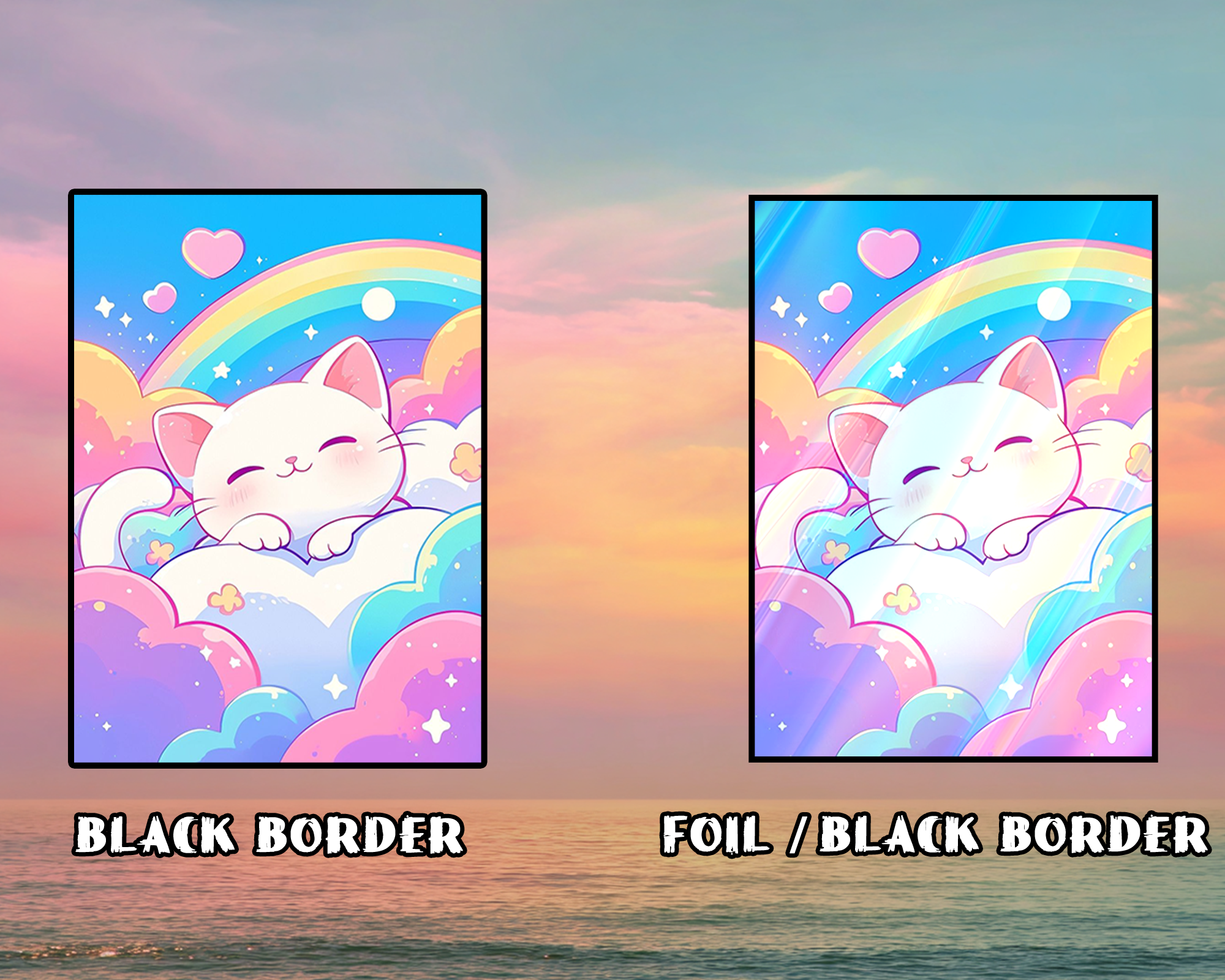 Rainbow Kitten Card Sleeves
