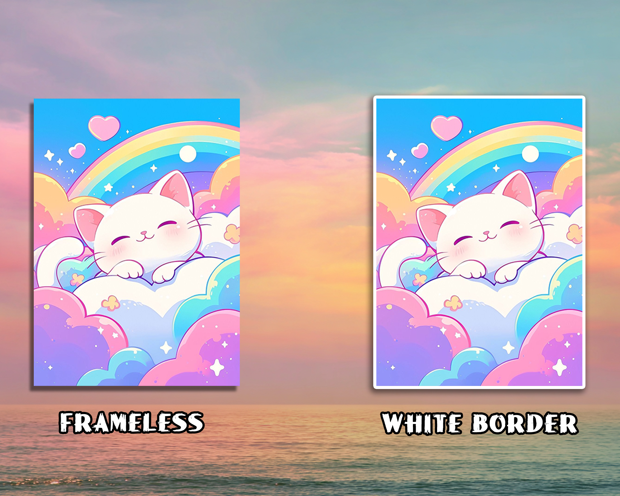 Rainbow Kitten Card Sleeves