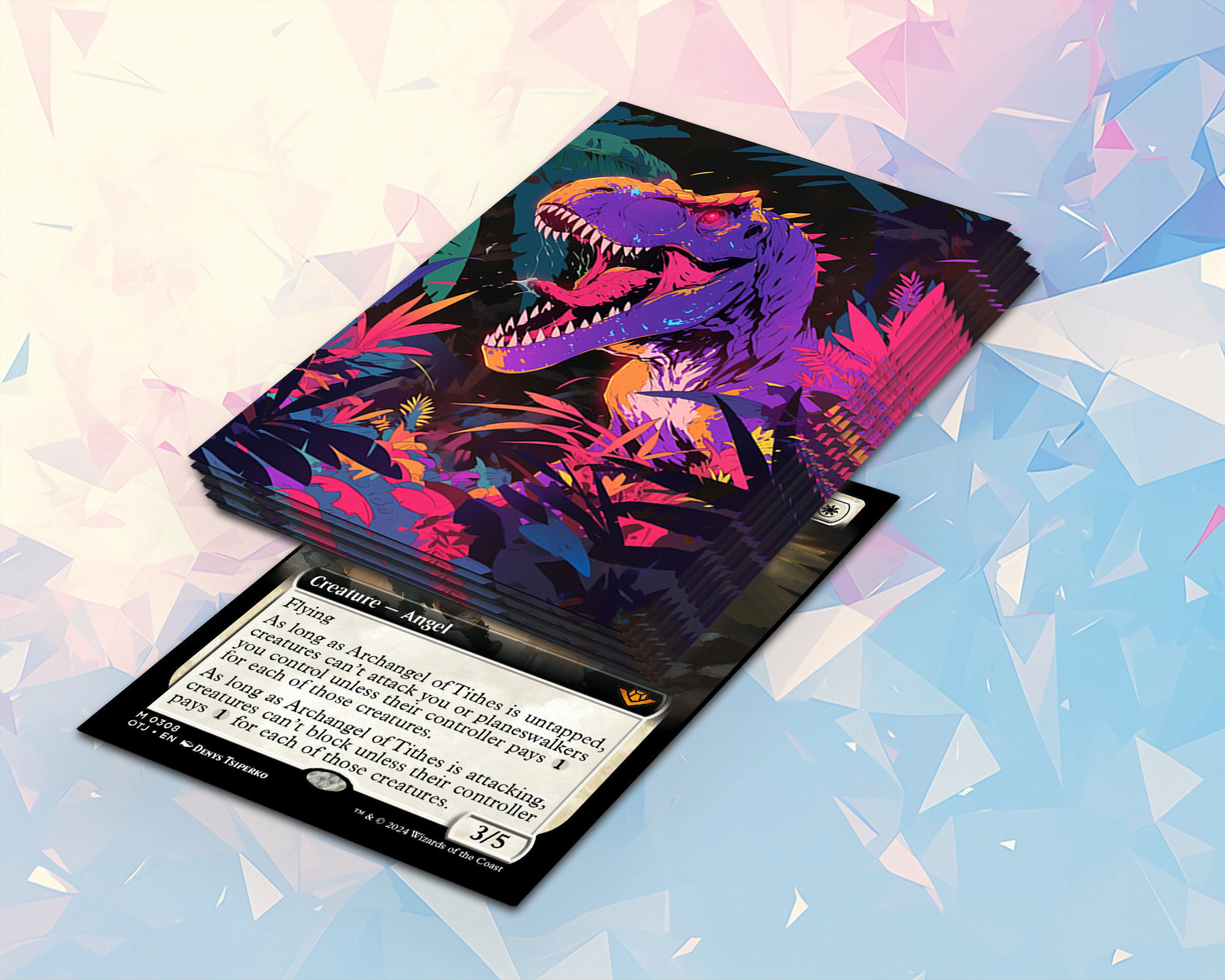 Dinosaur Theme Card Sleeves Card Sleeves