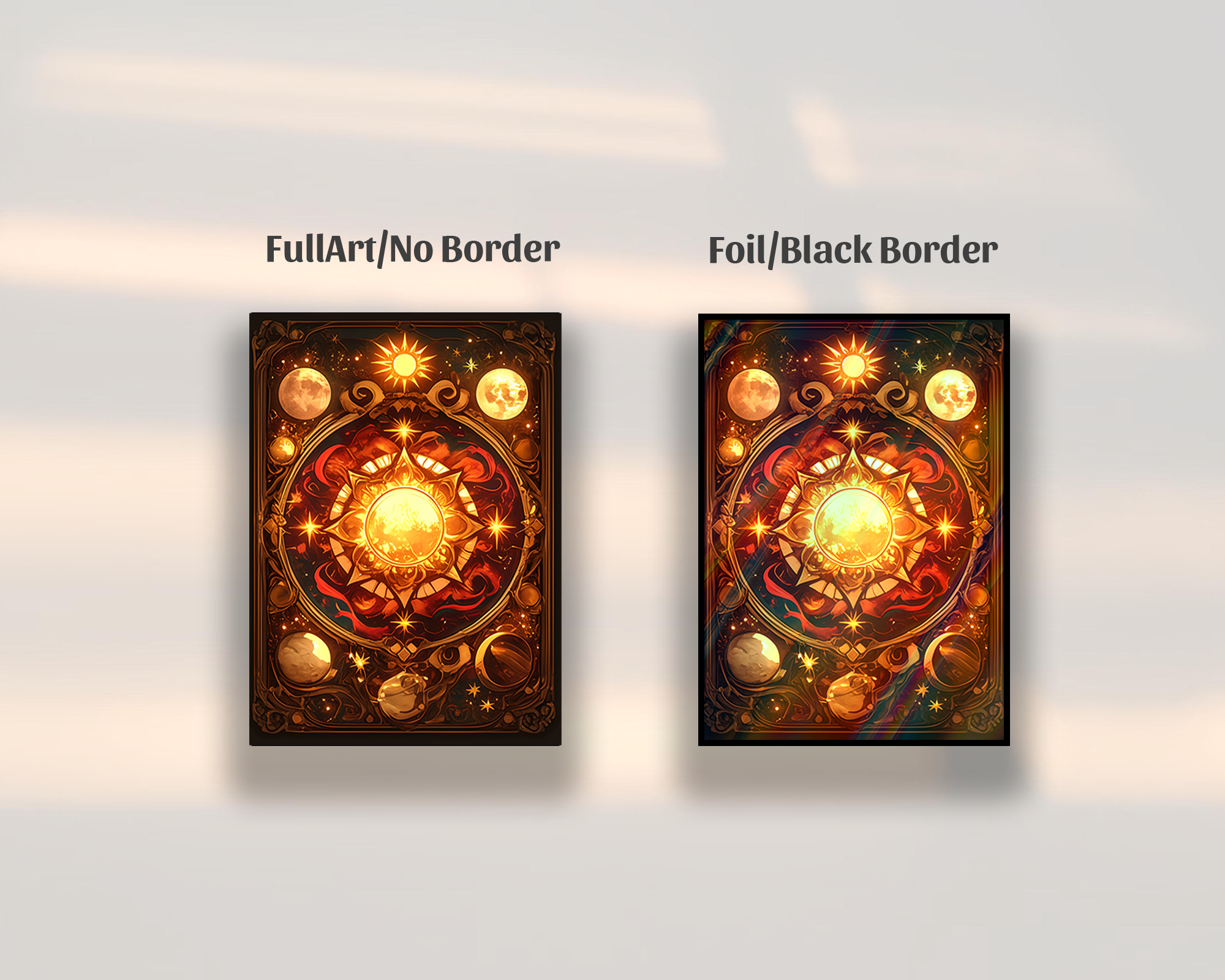 Solar & Lunar Design Card Sleeves