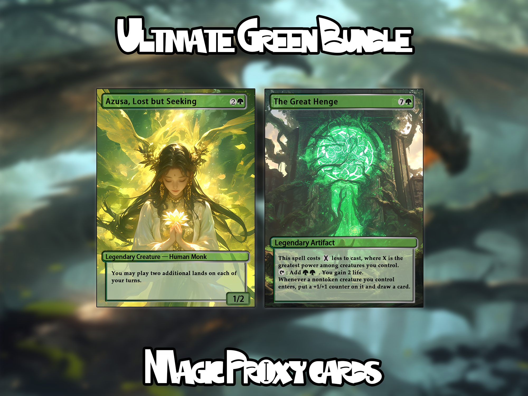 10 proxy cards for EDH. Enhance your MTG Commander Deck