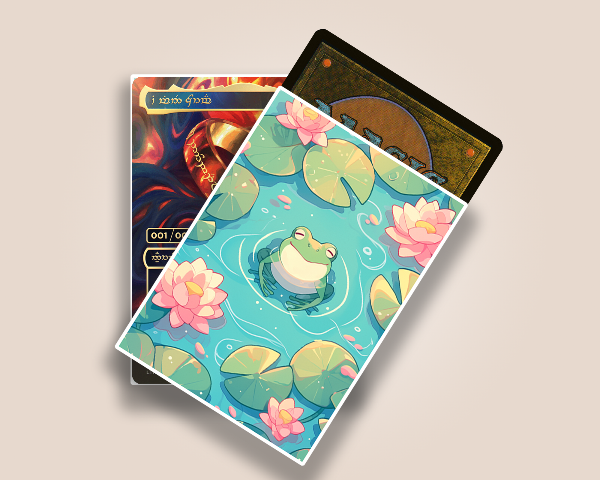 MtG Sleeves: Kawaii Frog 100 Top Quality Card Sleeves! Foil/Gloss Protected Your Cards, No Logos - RerollBase