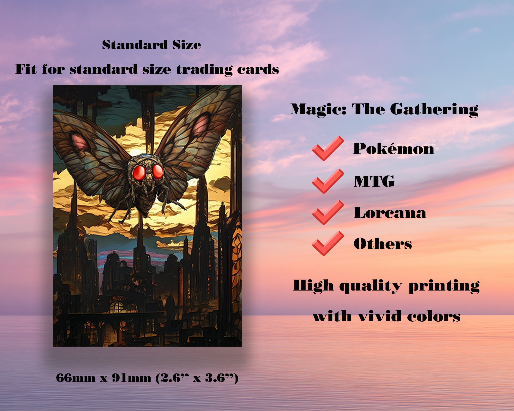 The Wise Mothman Card Sleeves The Wise Mothman Card Sleeves