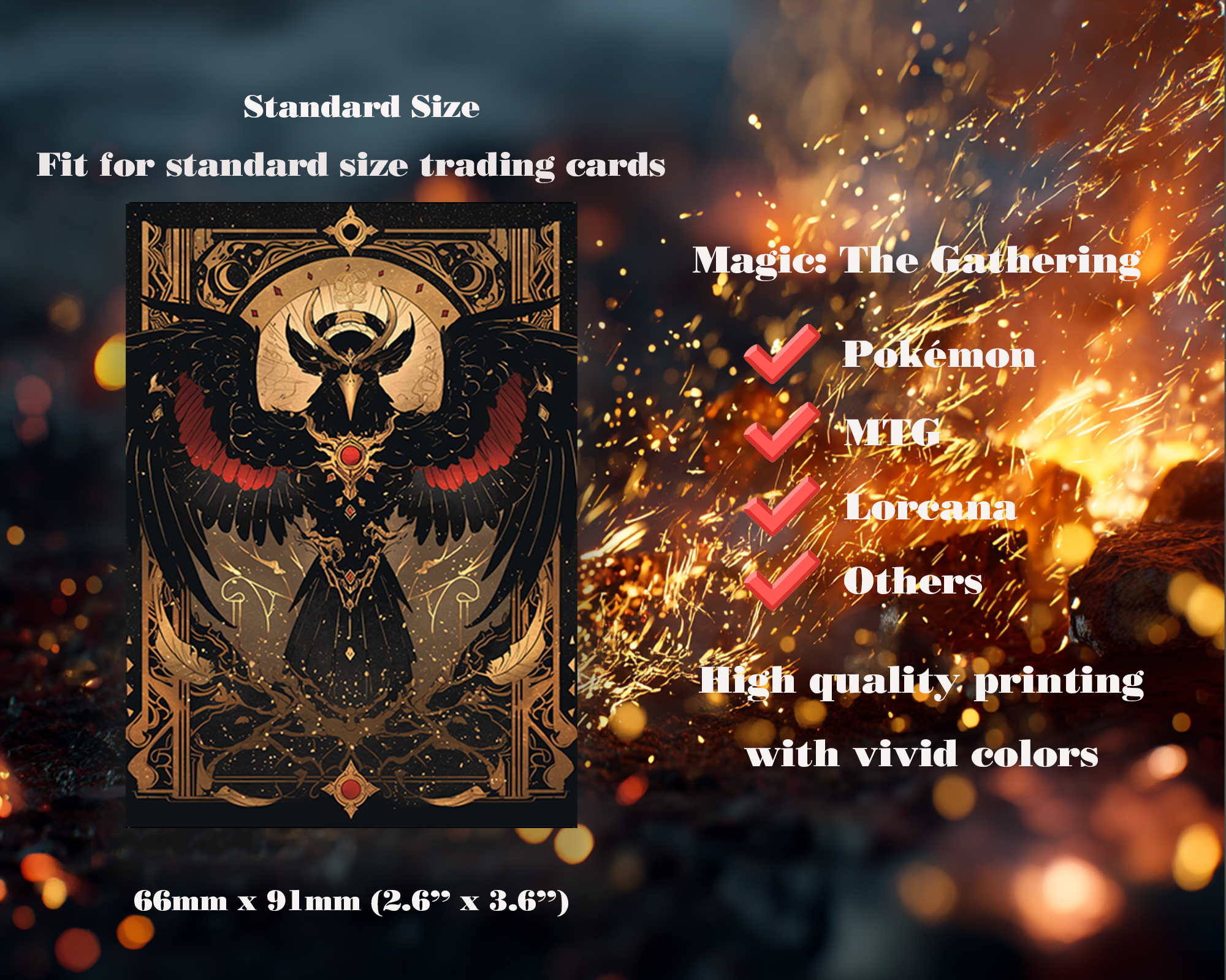 Enigmatic Bird Art Card Sleeves