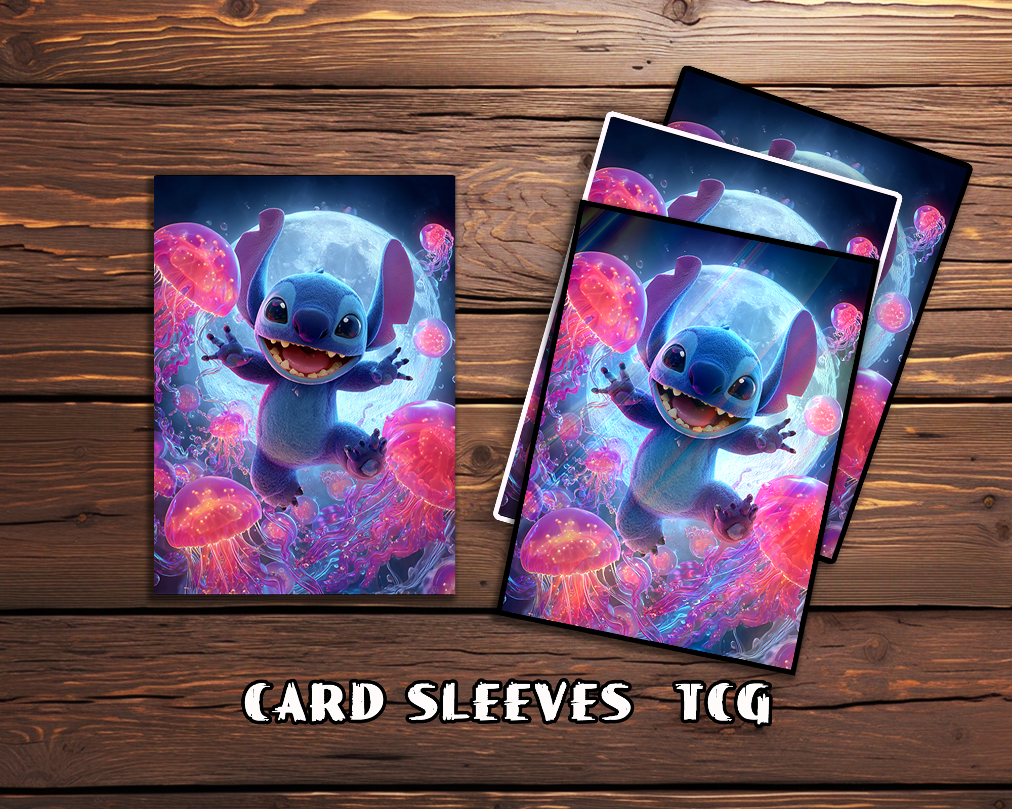 Stitch in Neon Card Sleeves