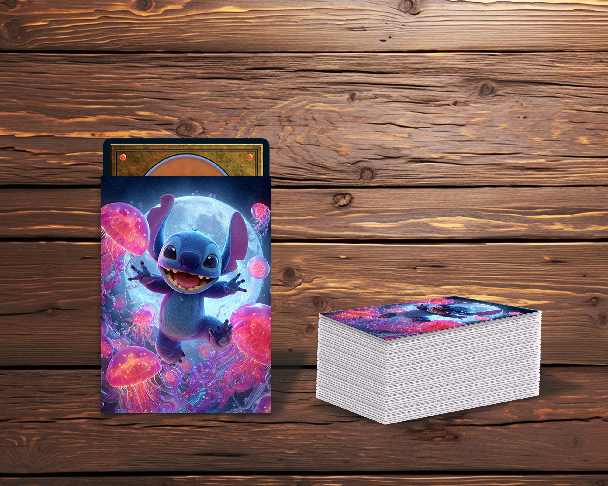 Stitch in Neon Card Sleeves Stitch in Neon Card Sleeves