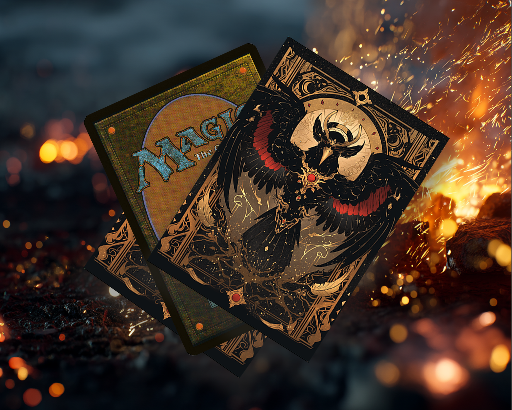 Enigmatic Bird Art Card Sleeves