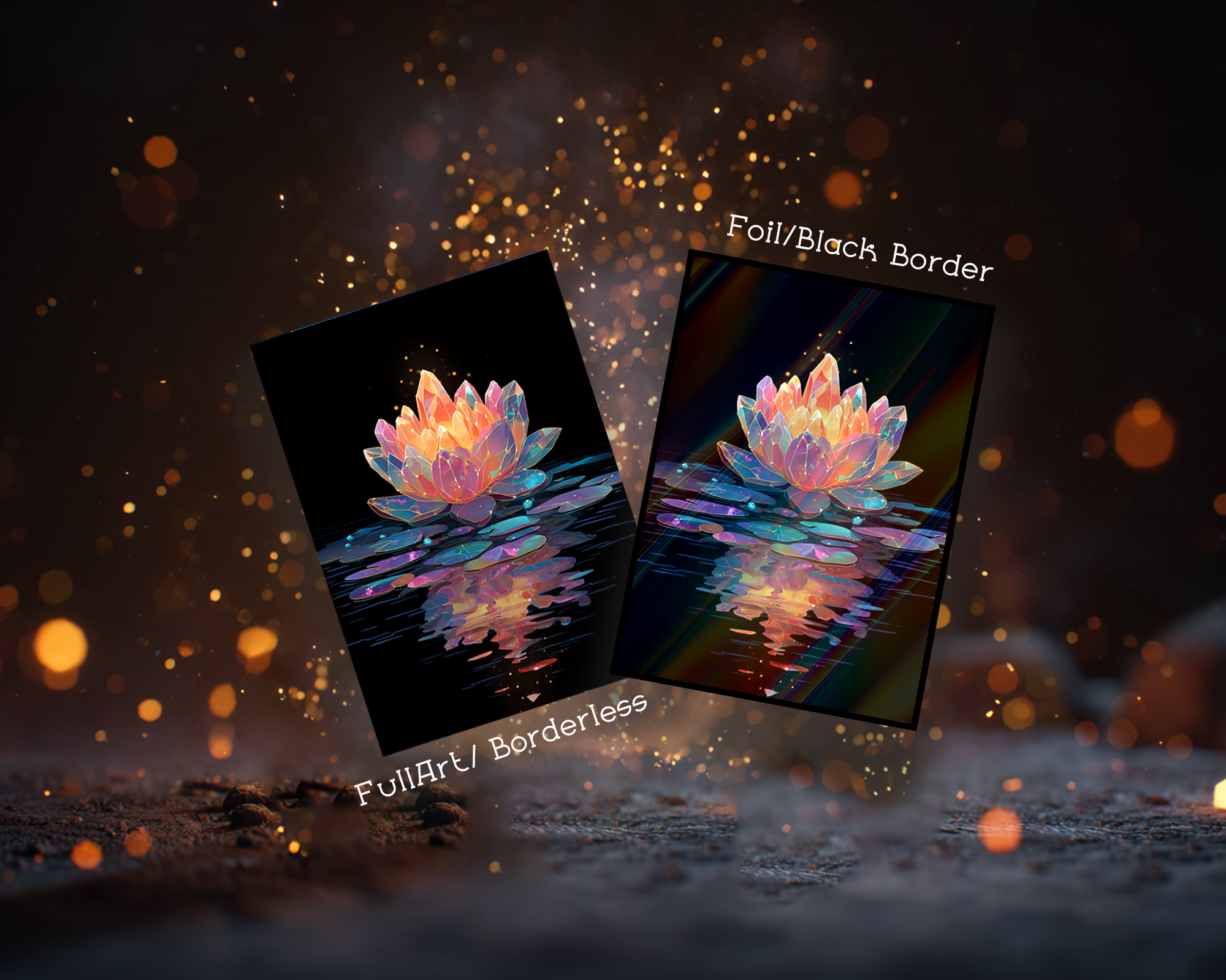 Enchanted Crystal Lotus Card Sleeves