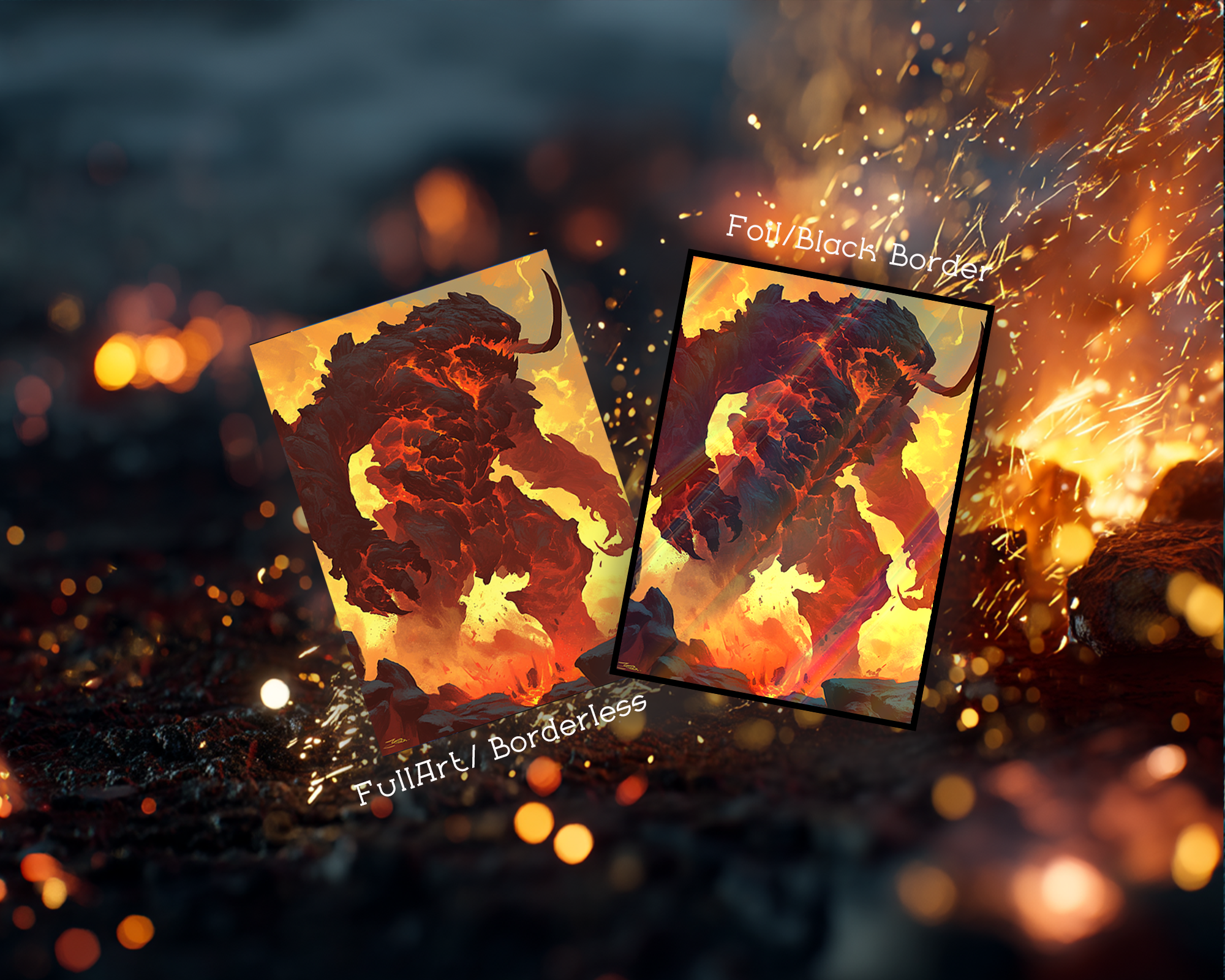 The Burning Colossus Card Sleeves