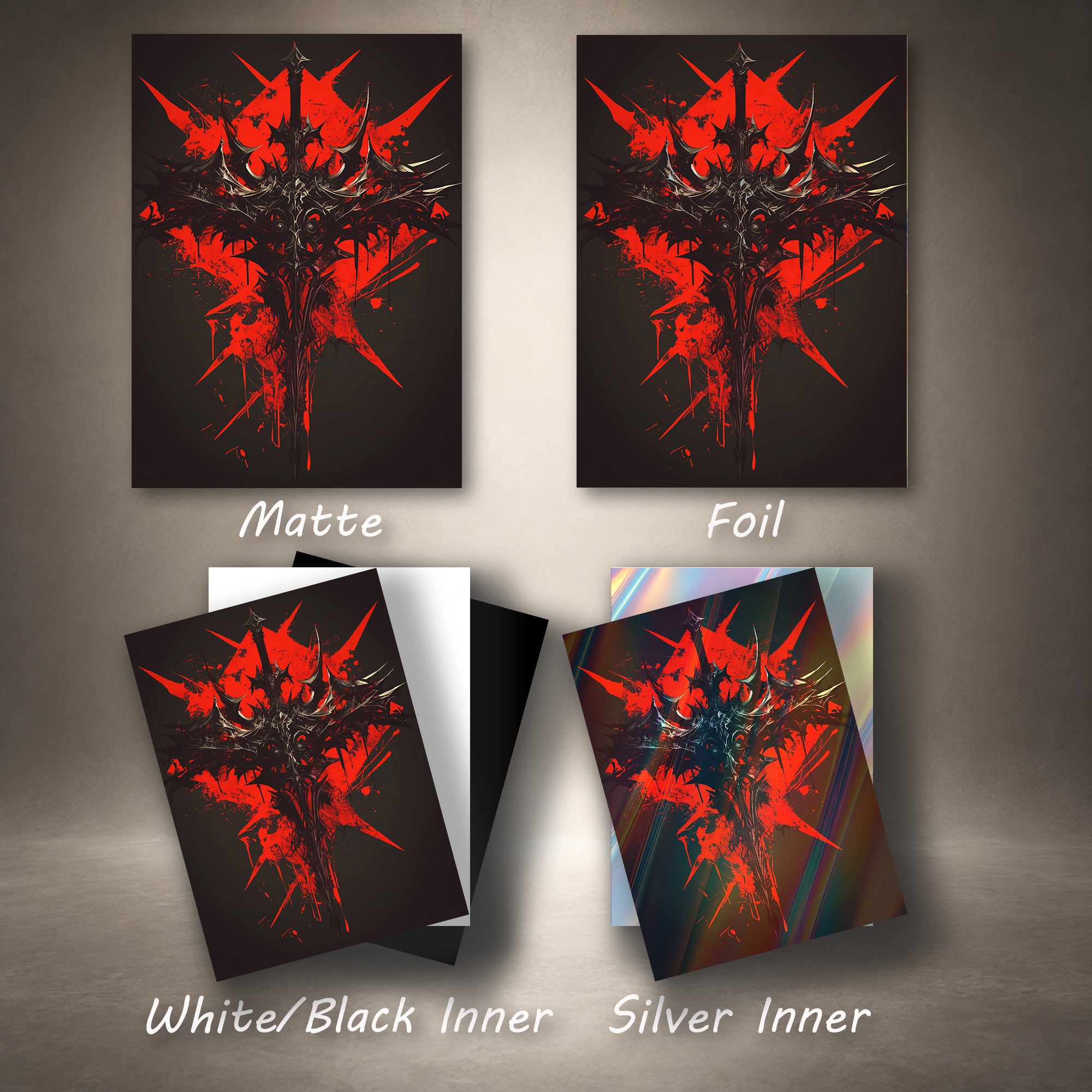 Bloody Thorn Greatsword Crest TCG Card Sleeves