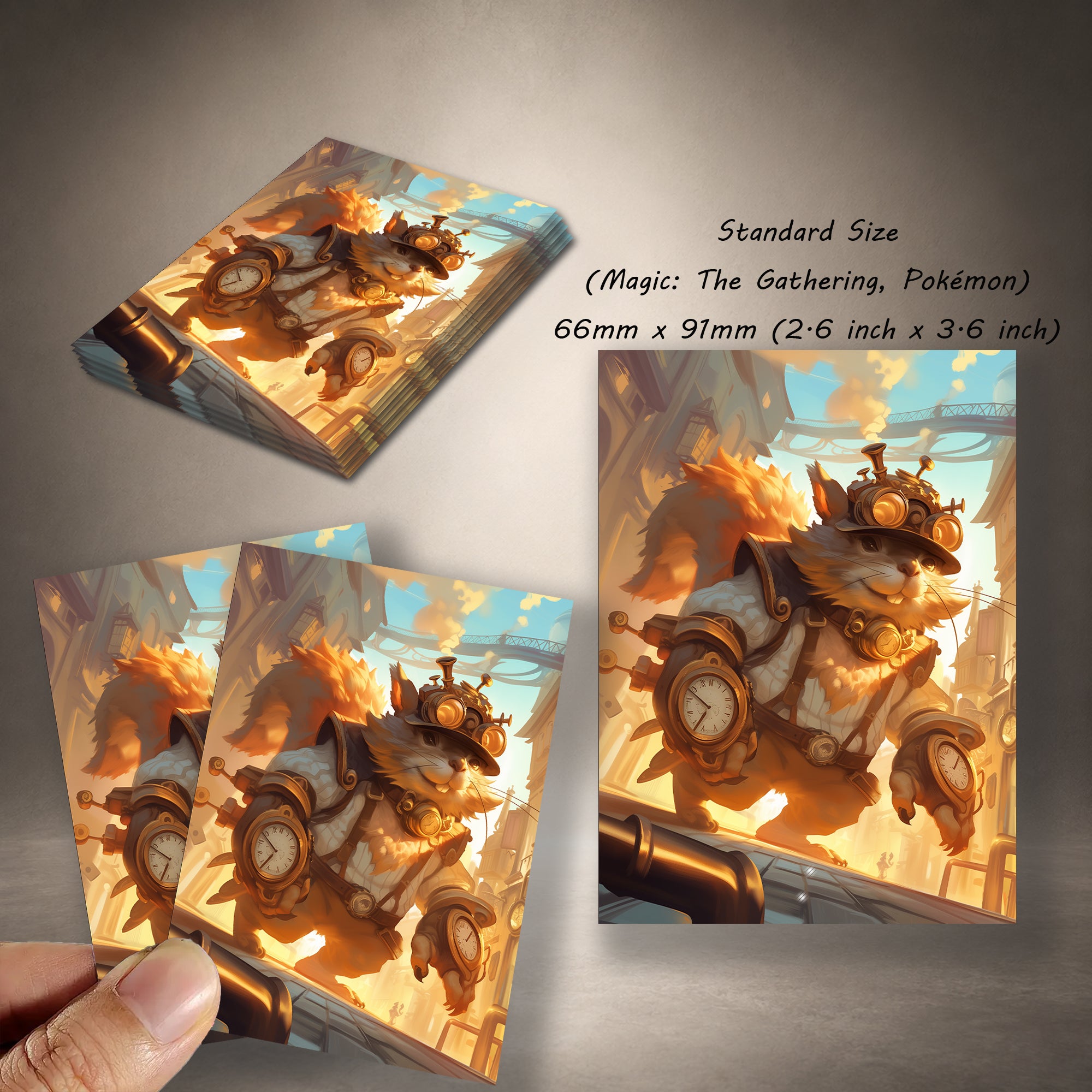 Clockwork Gear Critter TCG Card Sleeves